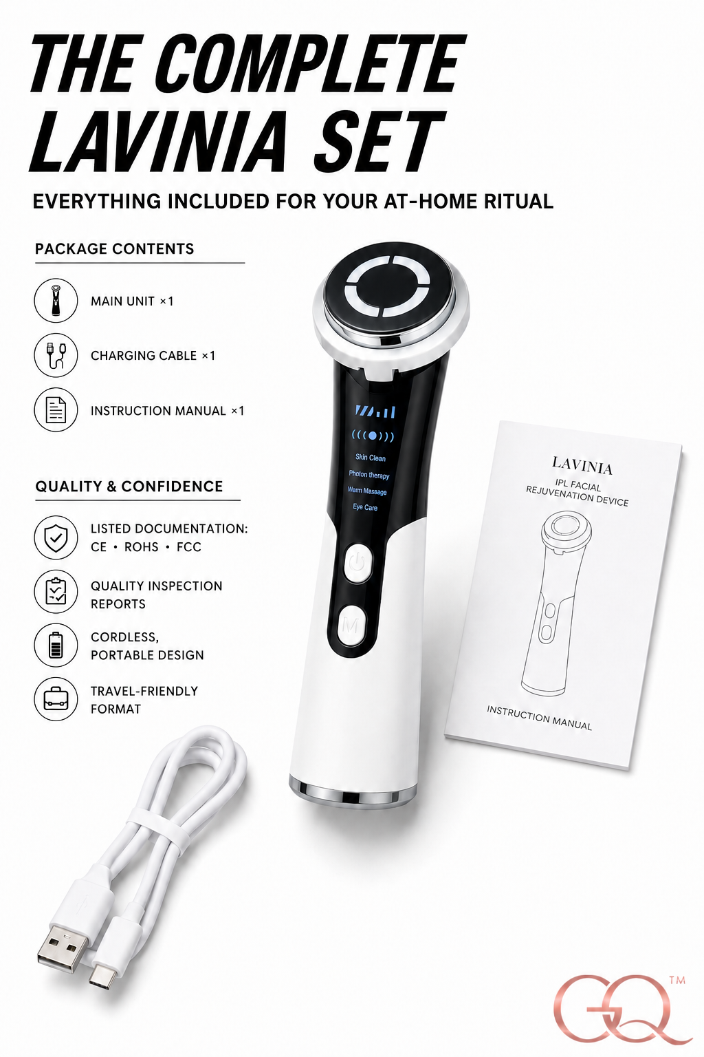 GLOWNIQUE Lavinia IPL Facial Rejuvenation Device Couture