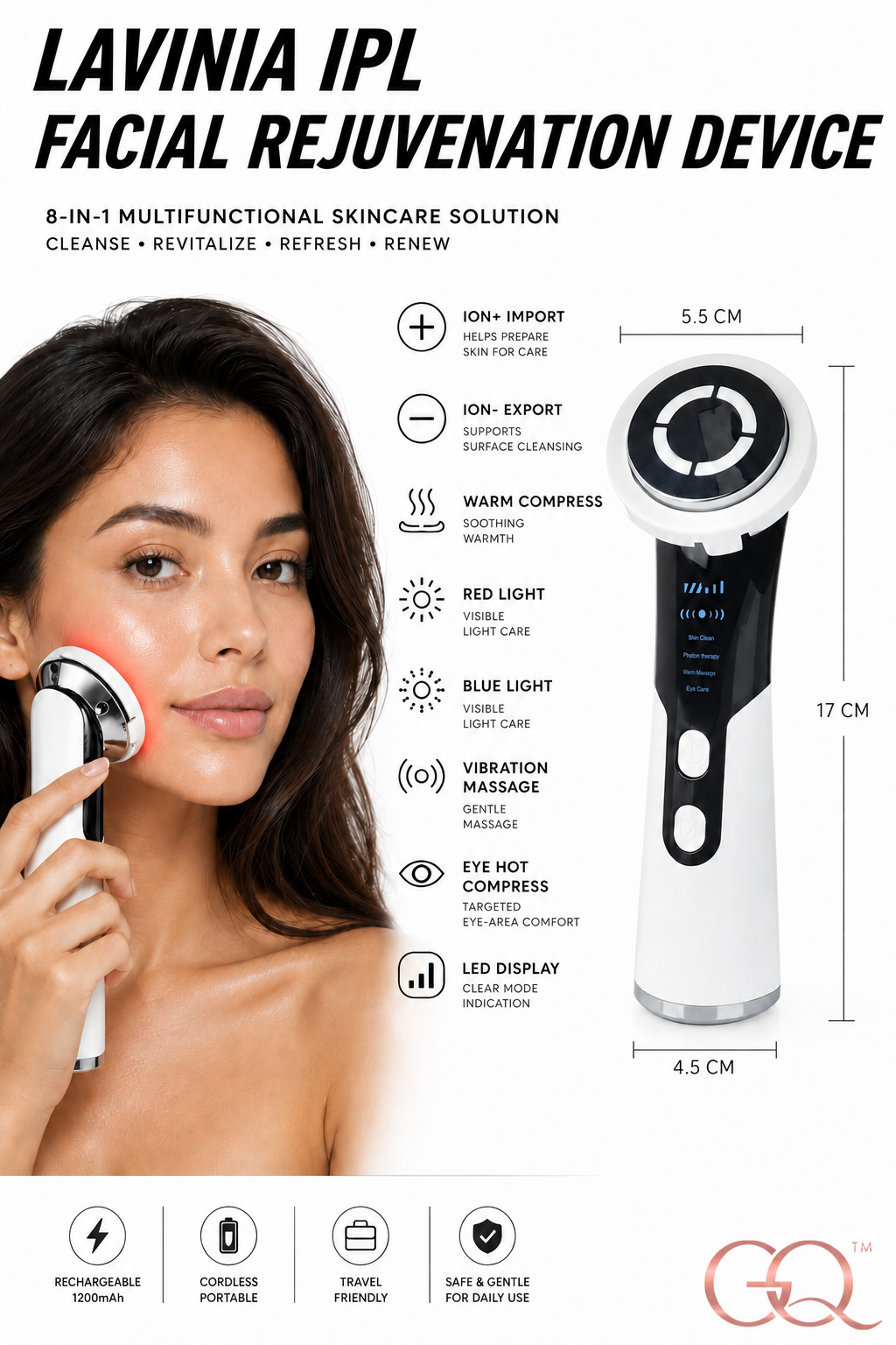 GLOWNIQUE Lavinia IPL Facial Rejuvenation Device Couture