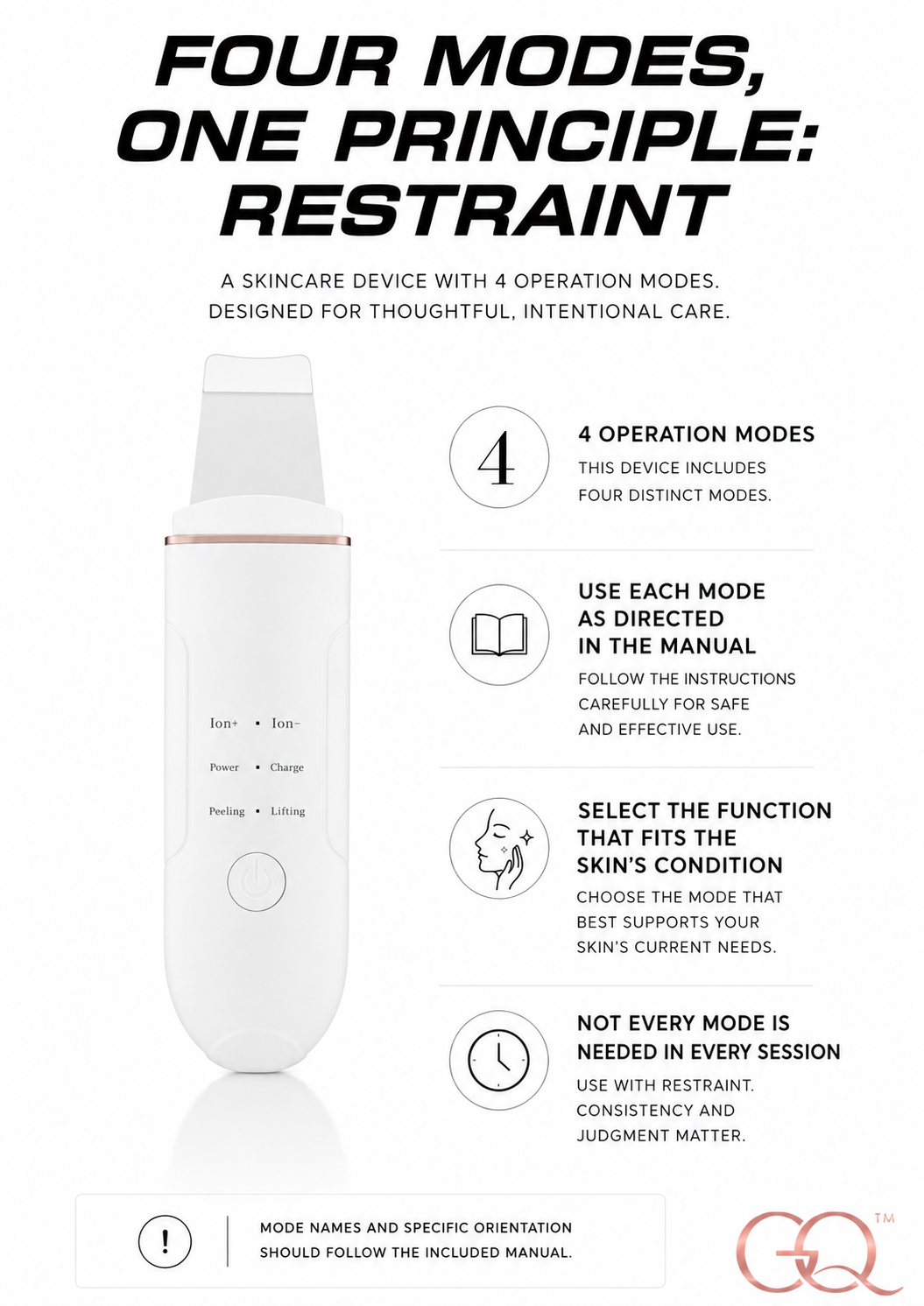 GLOWNIQUE Aveline Ultrasonic Skin Spatula - Couture Beauty Tool