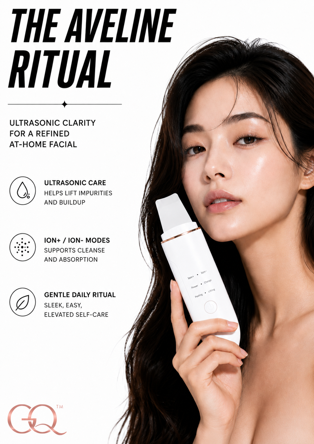 GLOWNIQUE Ultrasonic Skin Spatula | Couture Beauty Tool