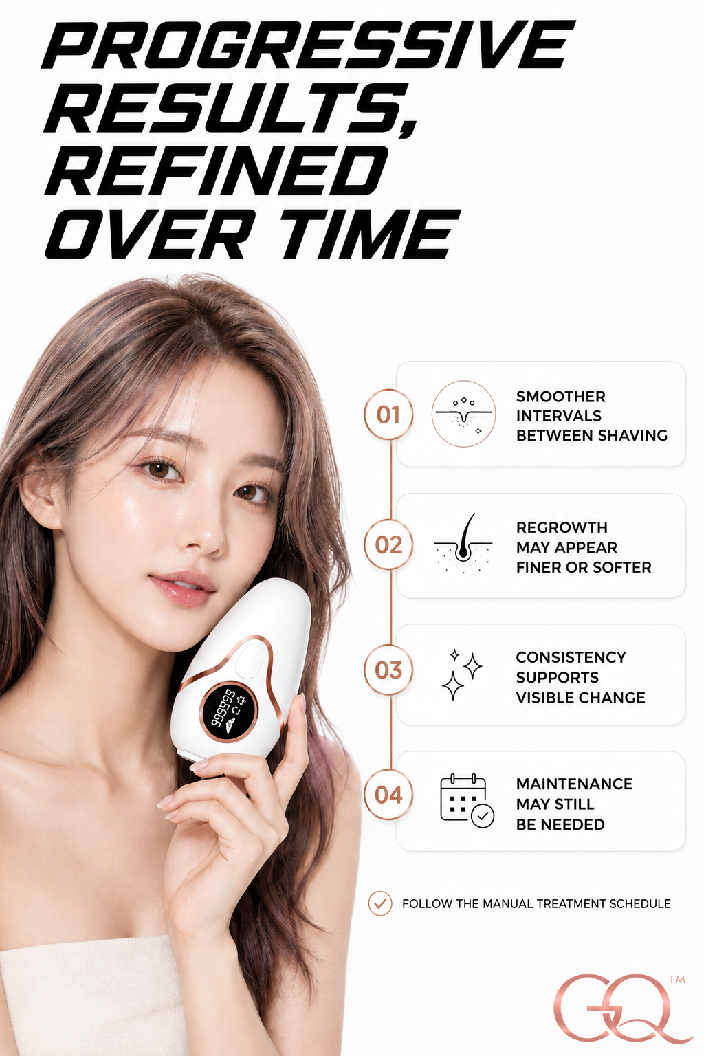 GLOWNIQUE Aurélie Lumière Hair Removal Device Couture Elegance