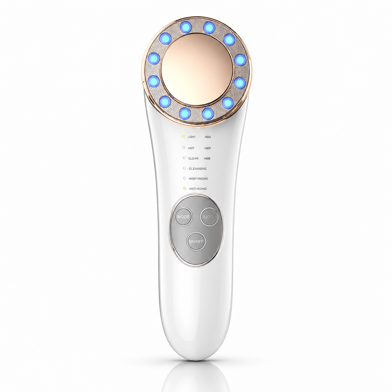 Indulge in GLOWNIQUE's 7 in 1 Home Iontophoresis Facial Cleanser, a masterpiece of luxury skincare that elevates your beauty ritual to new heights of elegance and radiance.