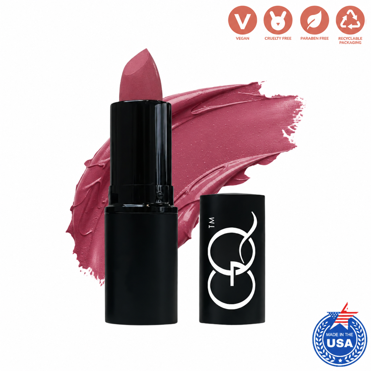 Indulge in GLOWNIQUE Lipstick in Simply Mauve, a vegan masterpiece that combines exquisite craftsmanship with nourishing oils for timeless elegance and radiant allure.