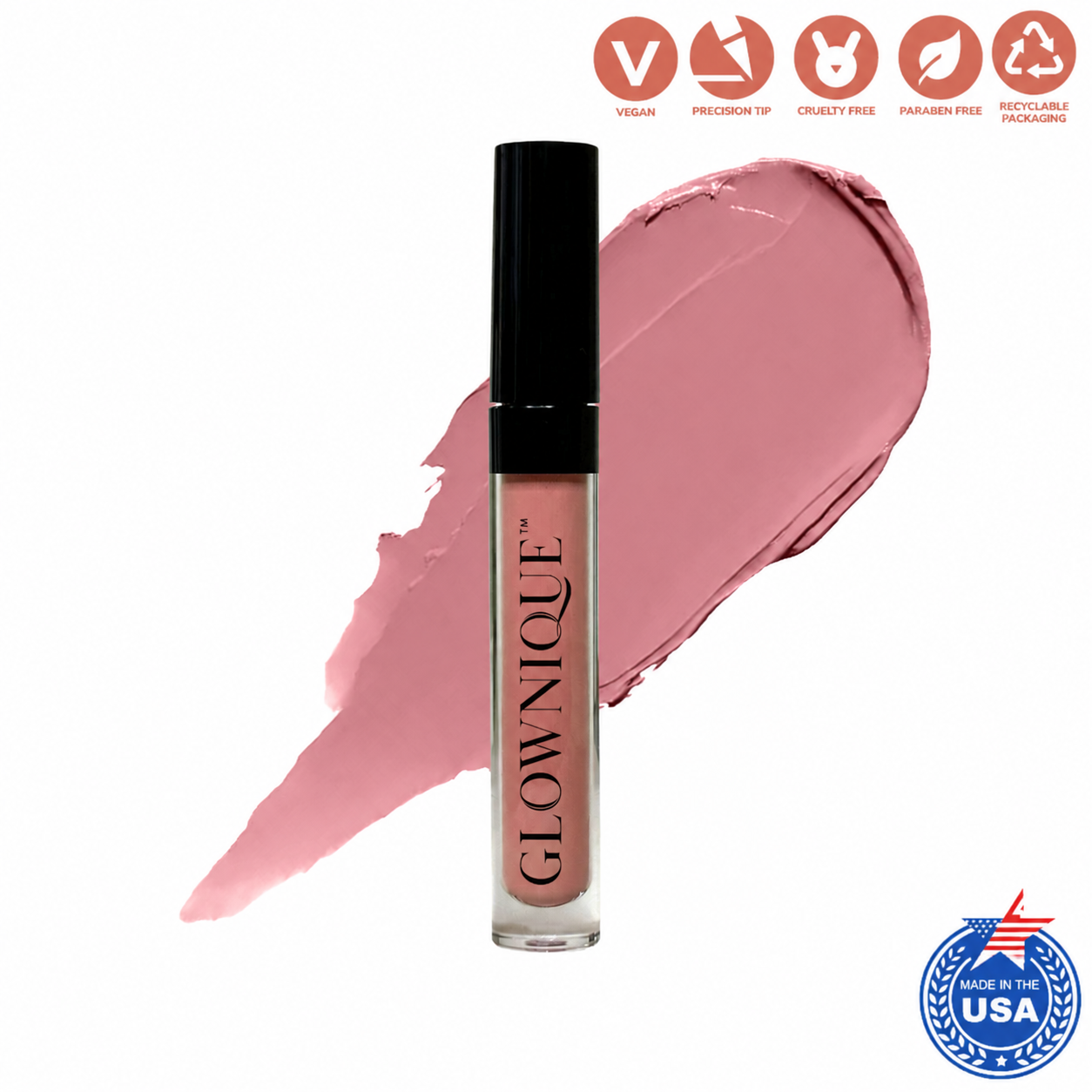 Experience the artistry of GLOWNIQUE Liquid to Matte Lipstick in Flirt, where luxurious formulation meets sophisticated allure for a radiant, velvety finish.