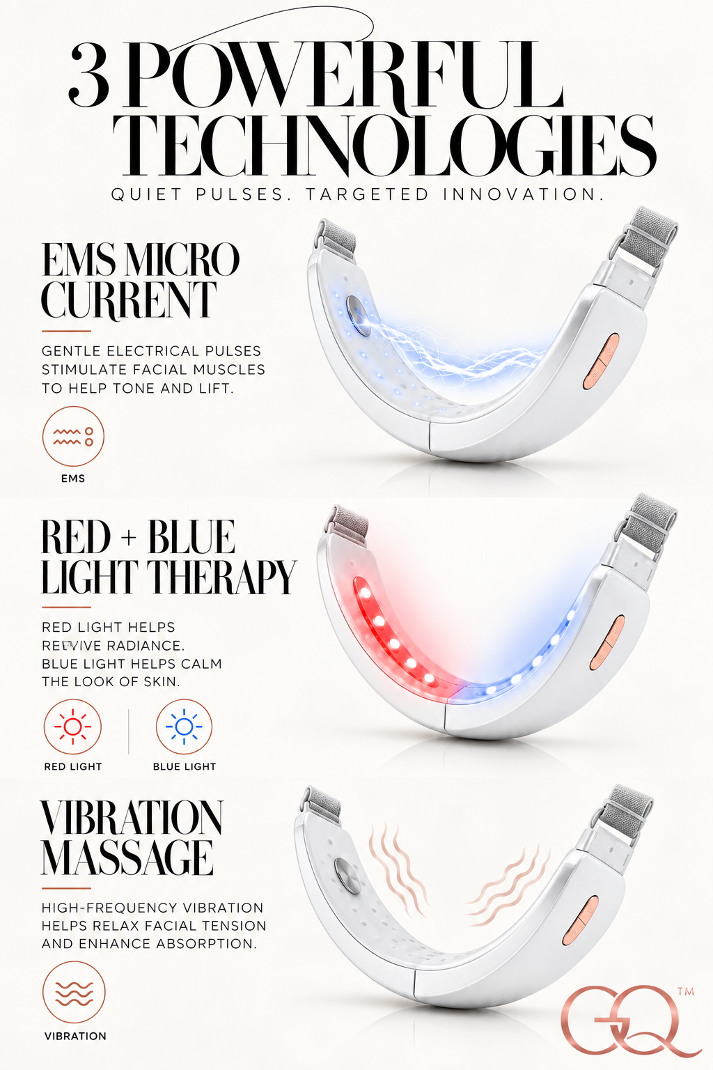 Azzurra EMS V-Lift Facial Sculpting Device | GLOWNIQUE