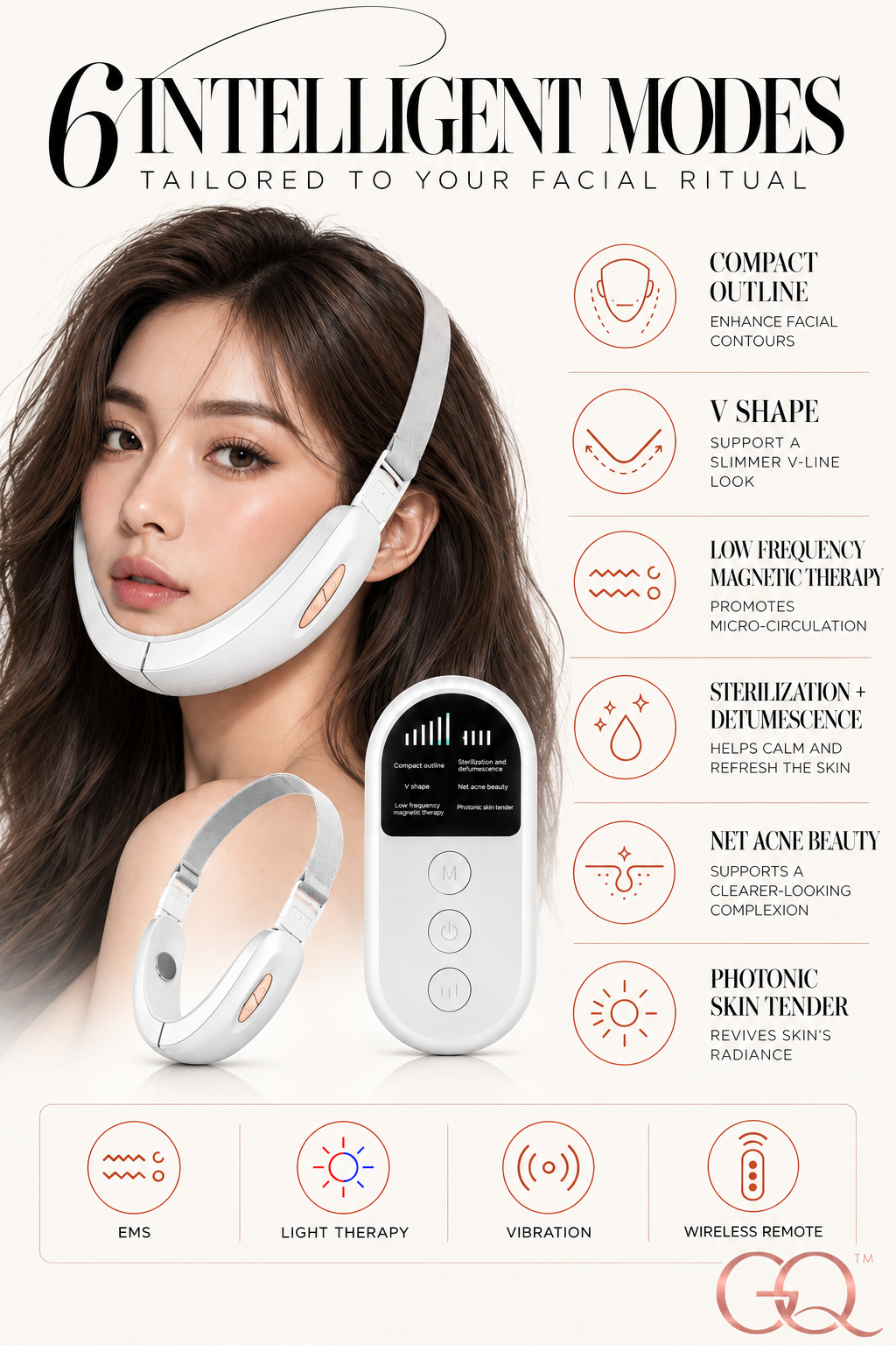 Azzurra EMS V-Lift Facial Sculpting Device | GLOWNIQUE