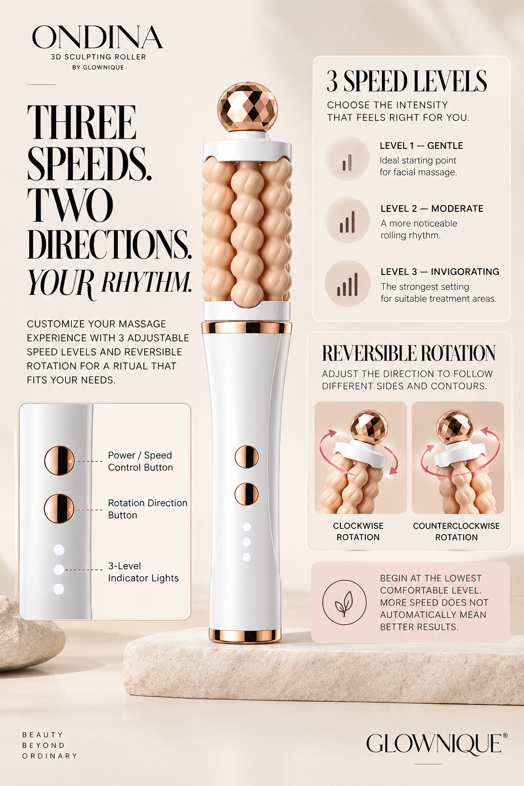 Ondina 3D Sculpting Roller by GLOWNIQUE