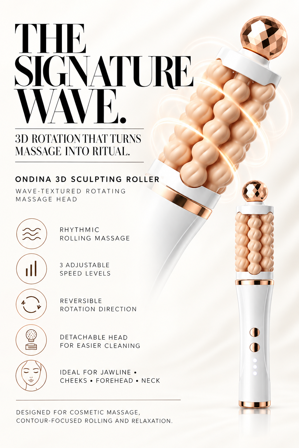 Ondina 3D Sculpting Roller by GLOWNIQUE