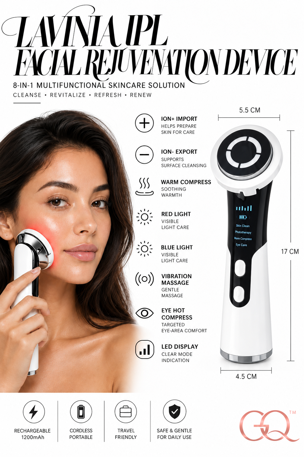 Lavinia IPL Facial Rejuvenation Device | GLOWNIQUE