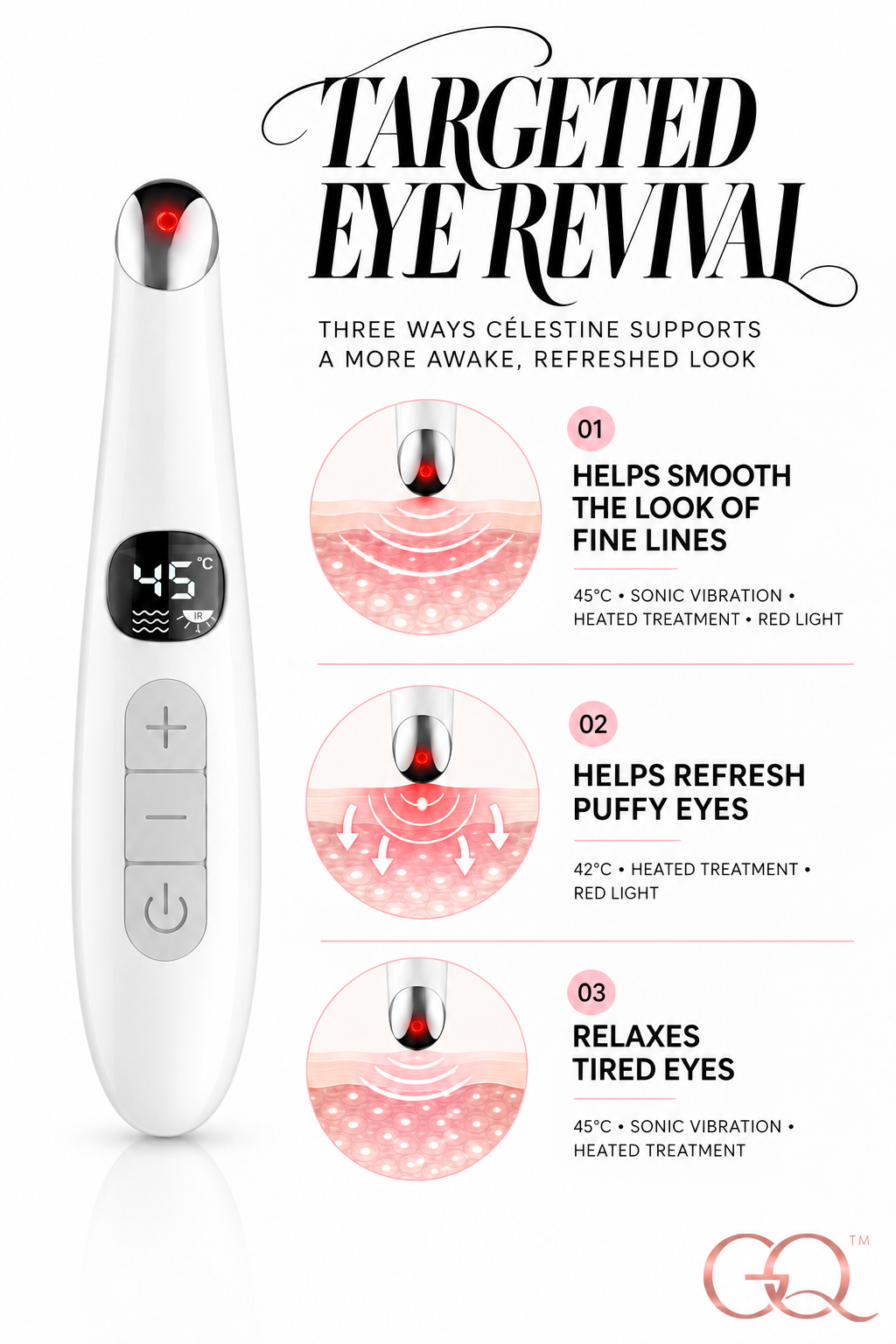 Célestine Sonic Eye Revival Pen | GLOWNIQUE