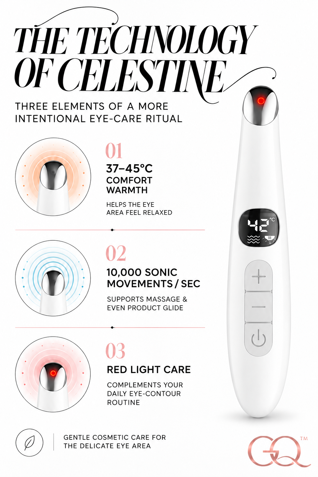 Célestine Sonic Eye Revival Pen | GLOWNIQUE