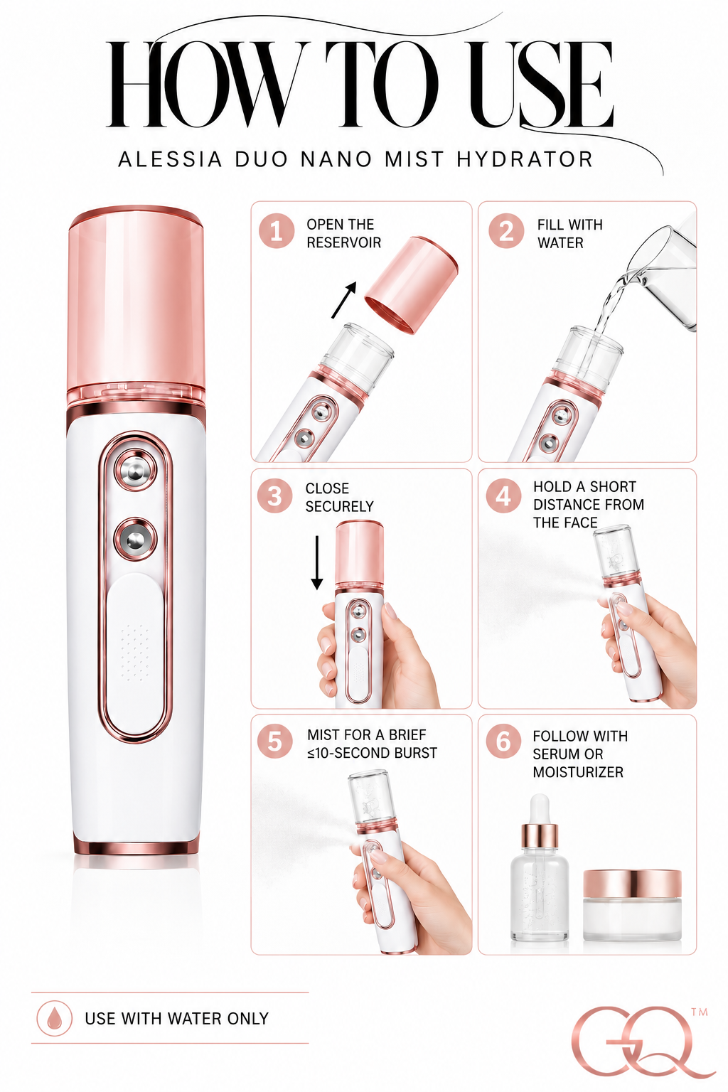 GLOWNIQUE Alessia Duo Nano Mist Hydrator Couture Luxury