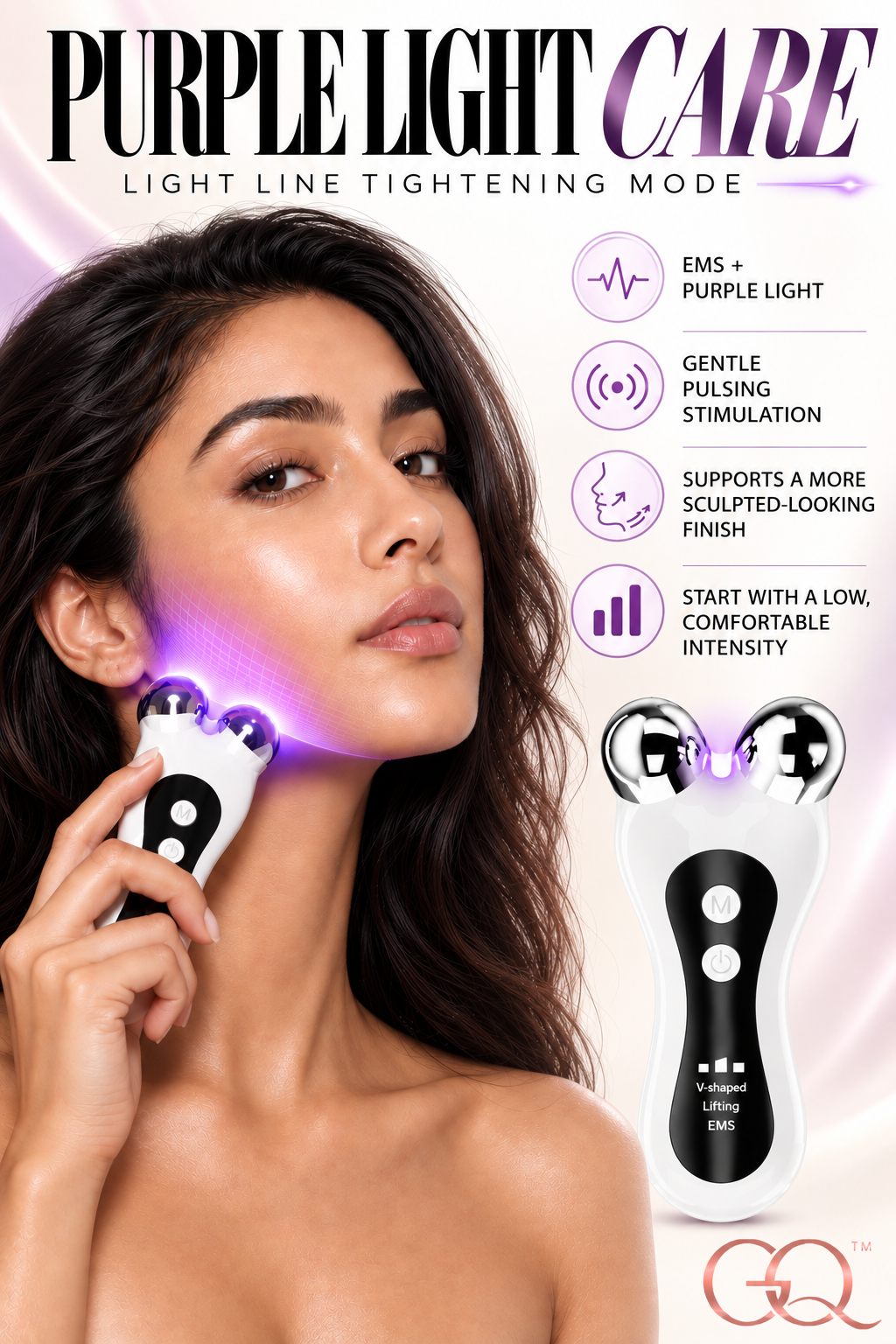 GLOWNIQUE Soleia V-Lift Roller - Artisanal Facial Contouring