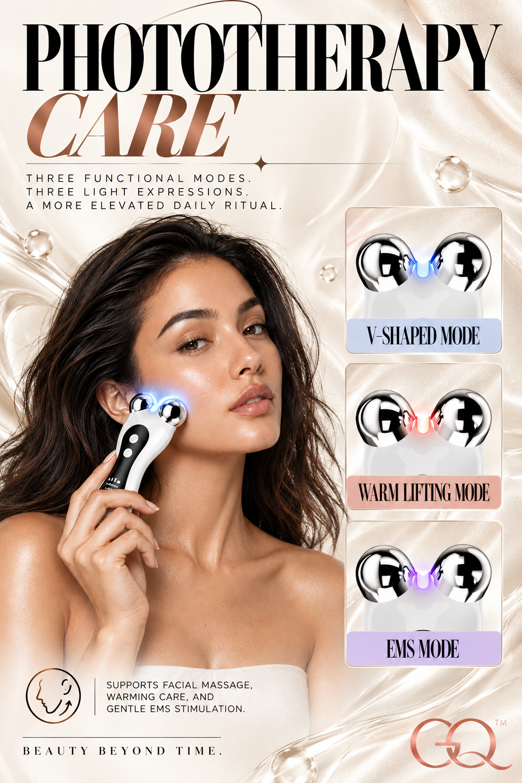 GLOWNIQUE Soleia V-Lift Roller | Handcrafted Luxury Beauty Tool