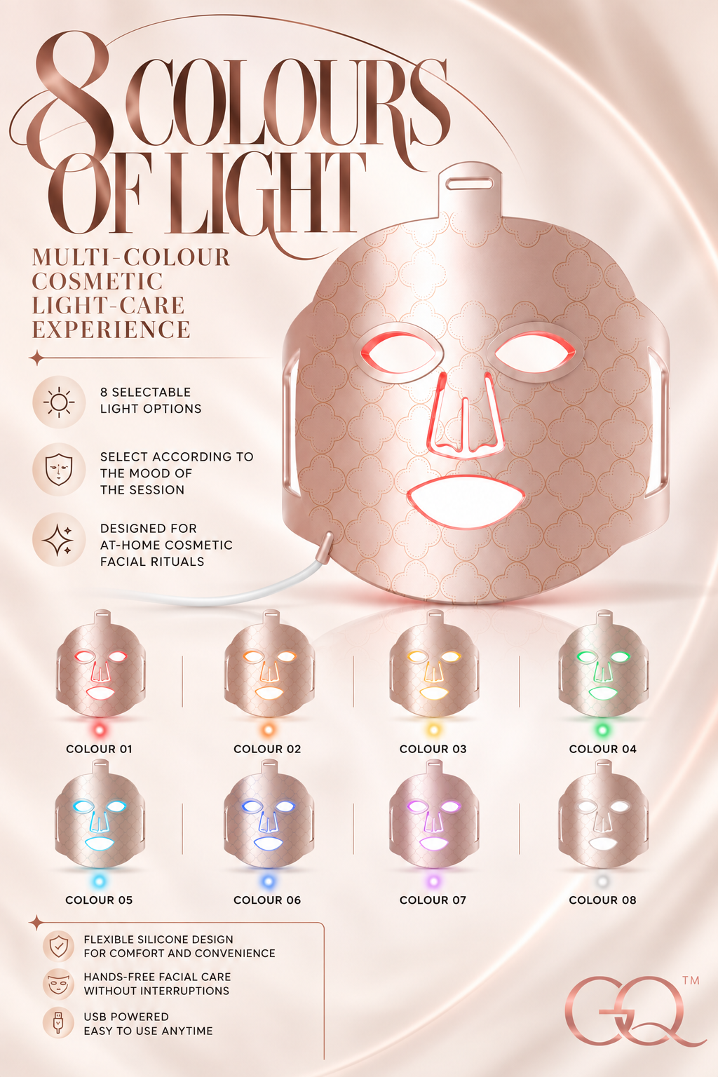 GLOWNIQUE Couture LED Light Therapy Mask for Radiant Skin
