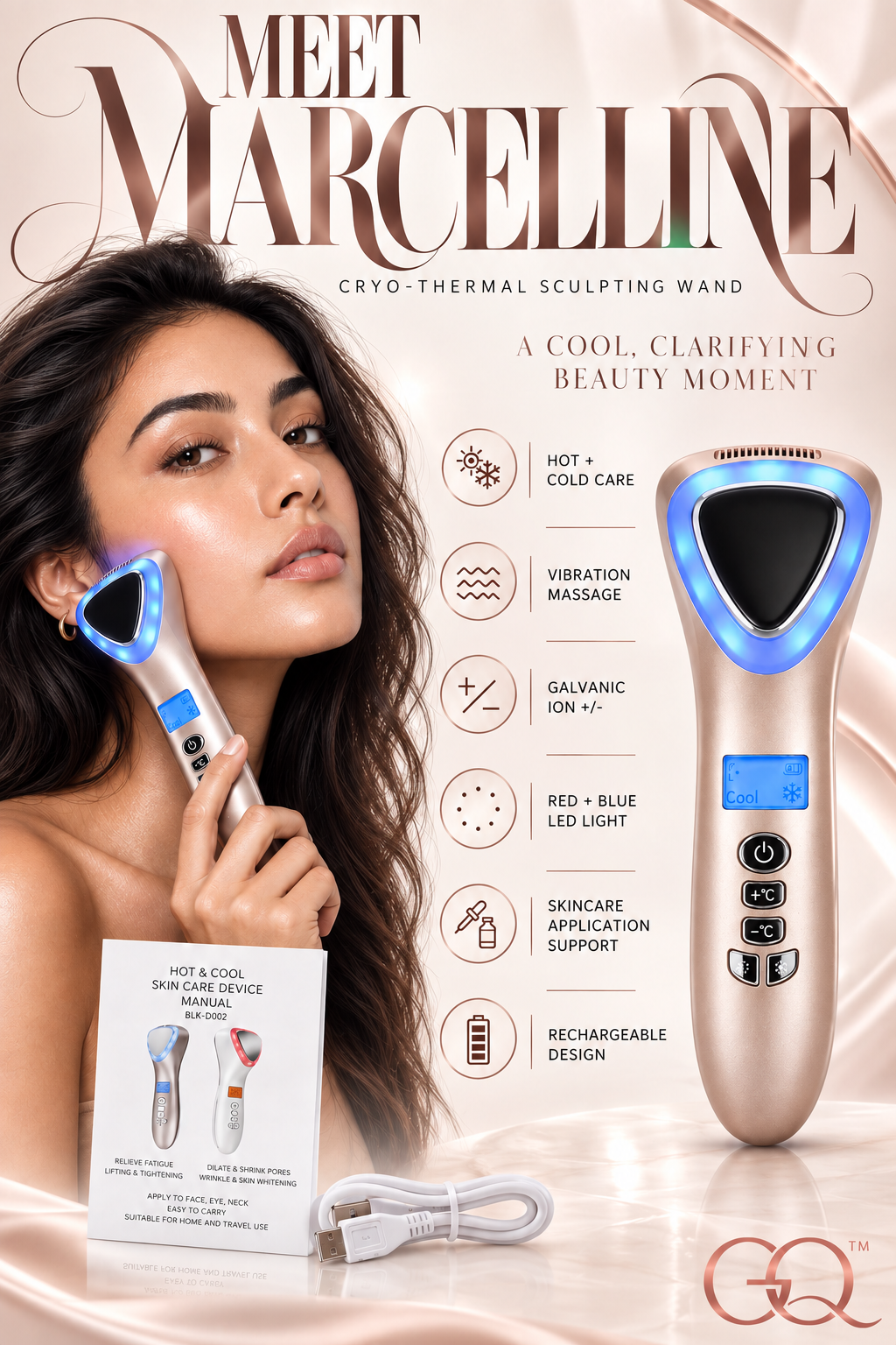 GLOWNIQUE Marcelline Cryo-Thermal Sculpting Wand Couture