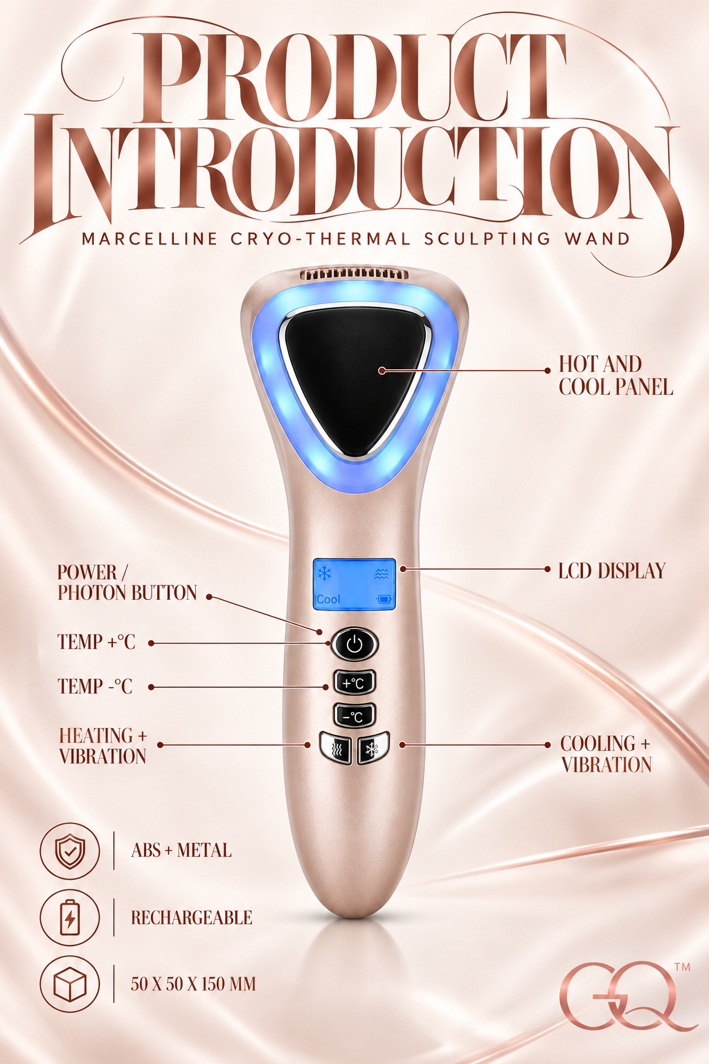 GLOWNIQUE Marcelline Cryo-Thermal Sculpting Wand Couture