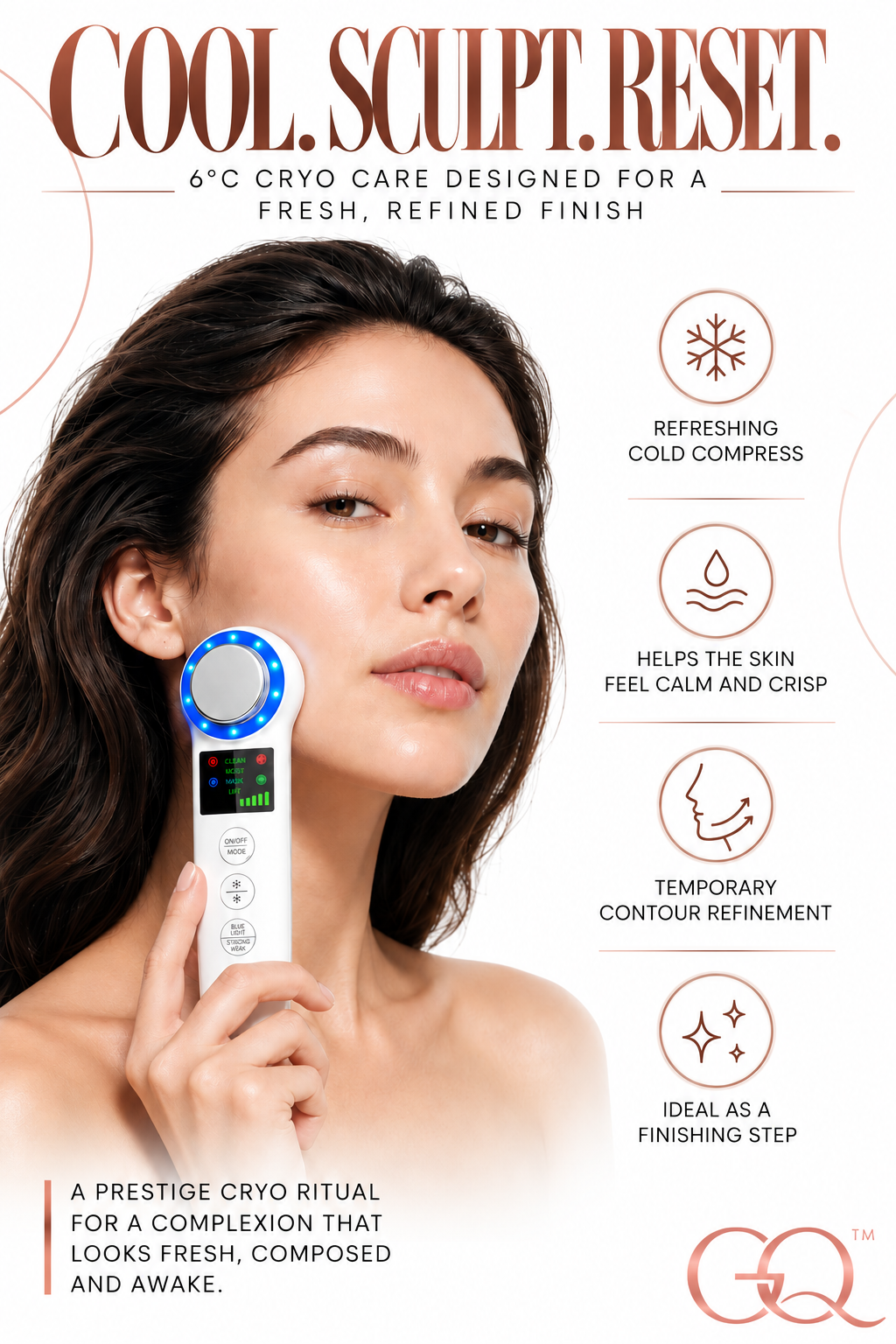 GLOWNIQUE Aurelia Cryo Sculpting Wand - Couture Beauty Tool