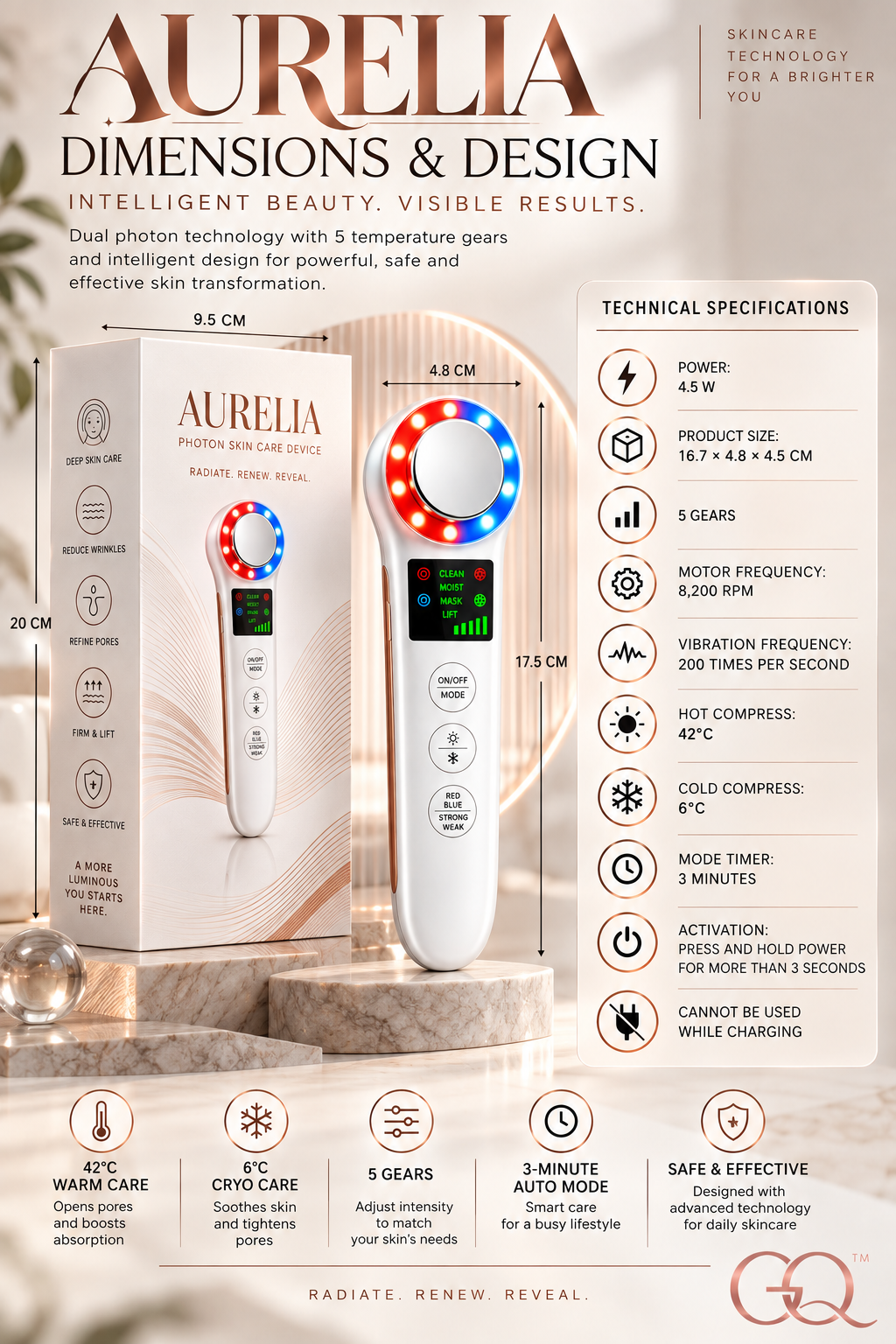 Aurelia Cryo Sculpting Wand | GLOWNIQUE