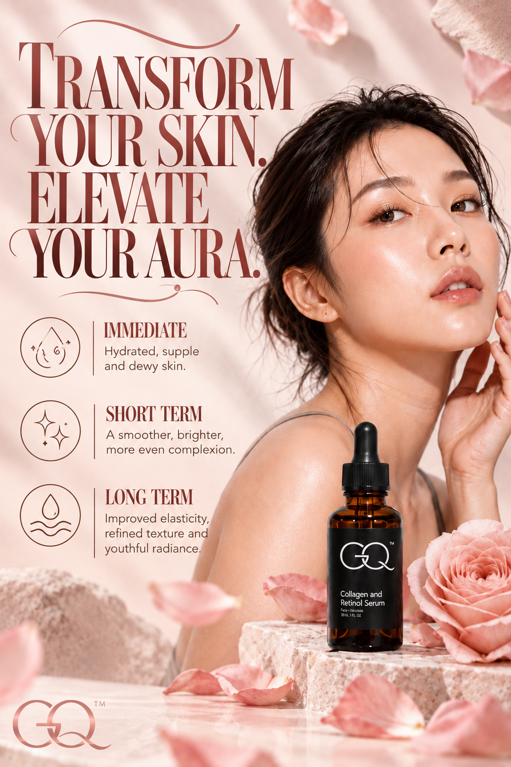GLOWNIQUE Collagen and Retinol Serum | Luxe Artisanal Blend