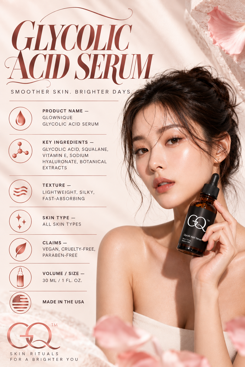 GLOWNIQUE Glycolic Acid Serum | Artisanal Luxury Skincare