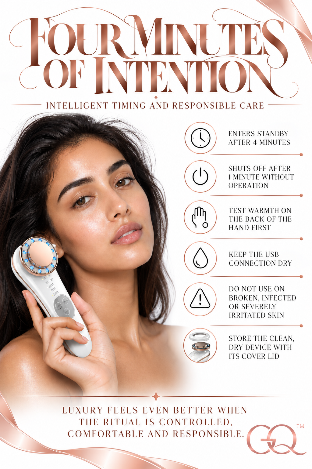 GLOWNIQUE Bianca 7-in-1 Facial Device Couture Luxury Tool