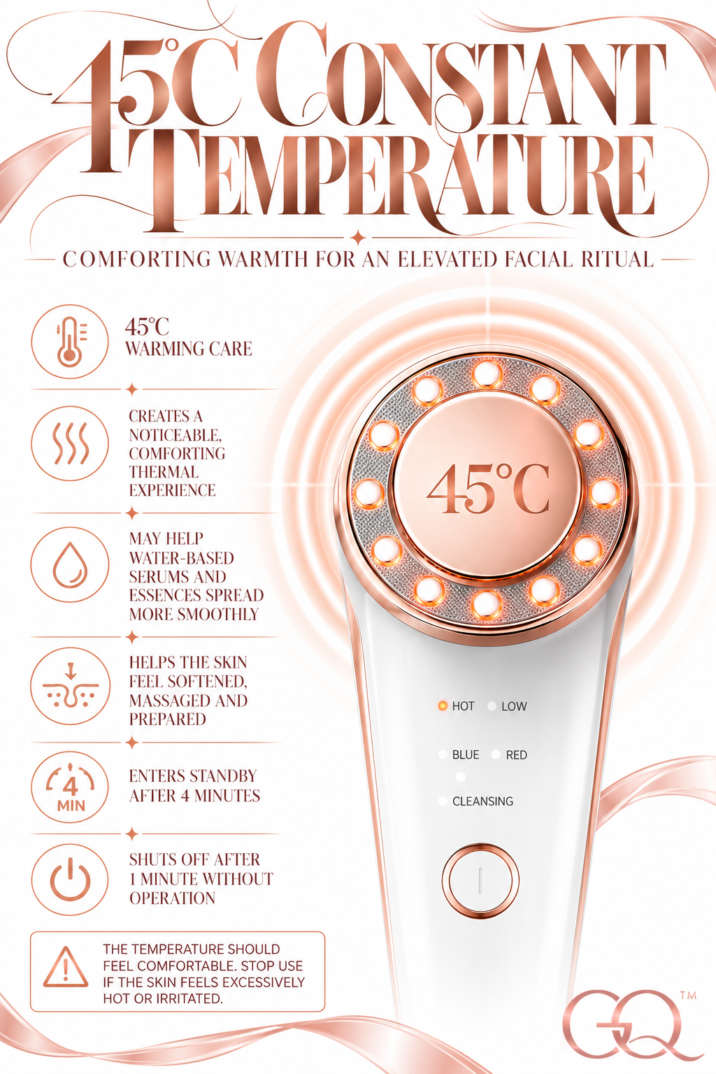 GLOWNIQUE Bianca 7-in-1 Facial Device Couture Beauty Tool