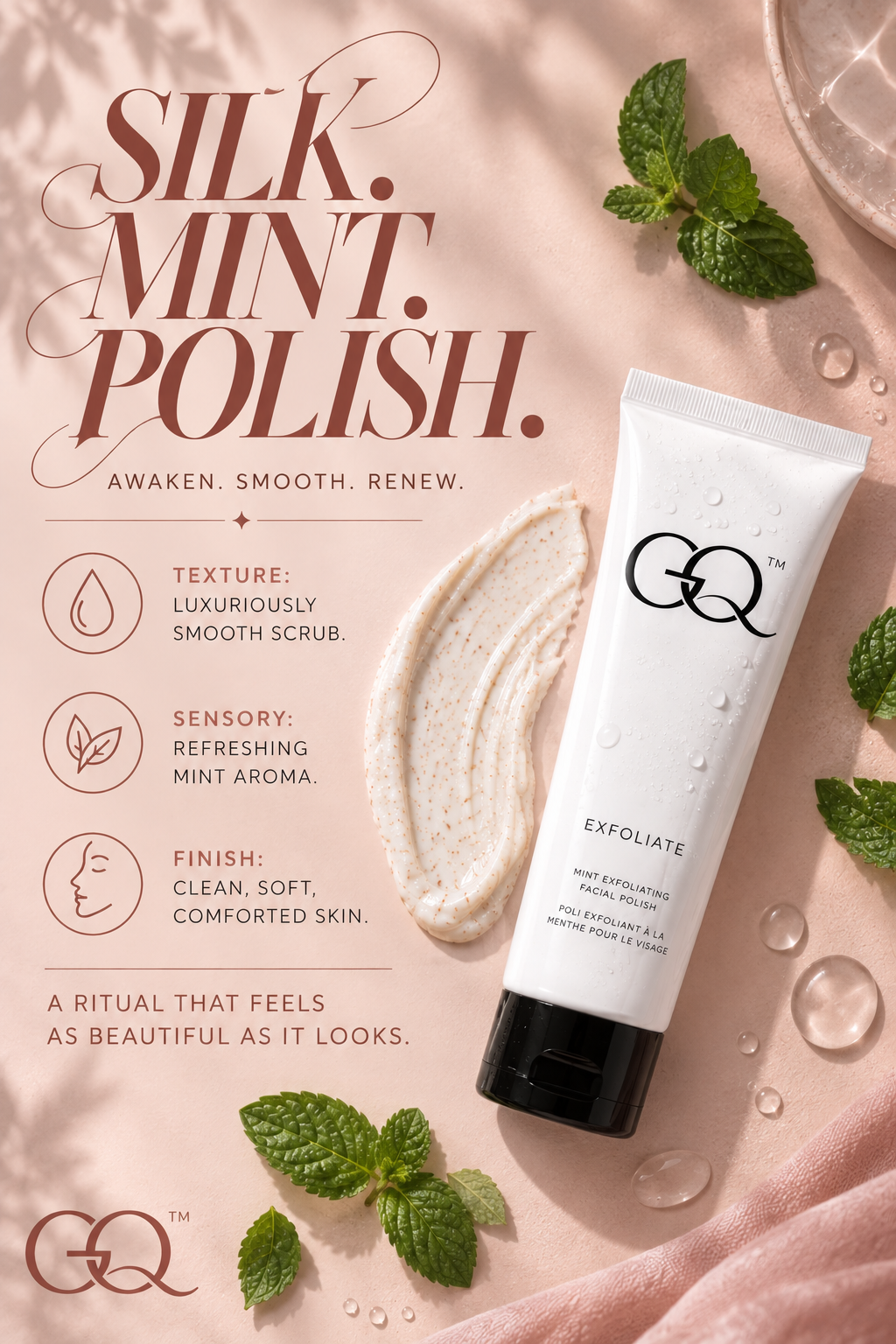 GLOWNIQUE Mint Exfoliating Facial Polish | Artisanal Luxury