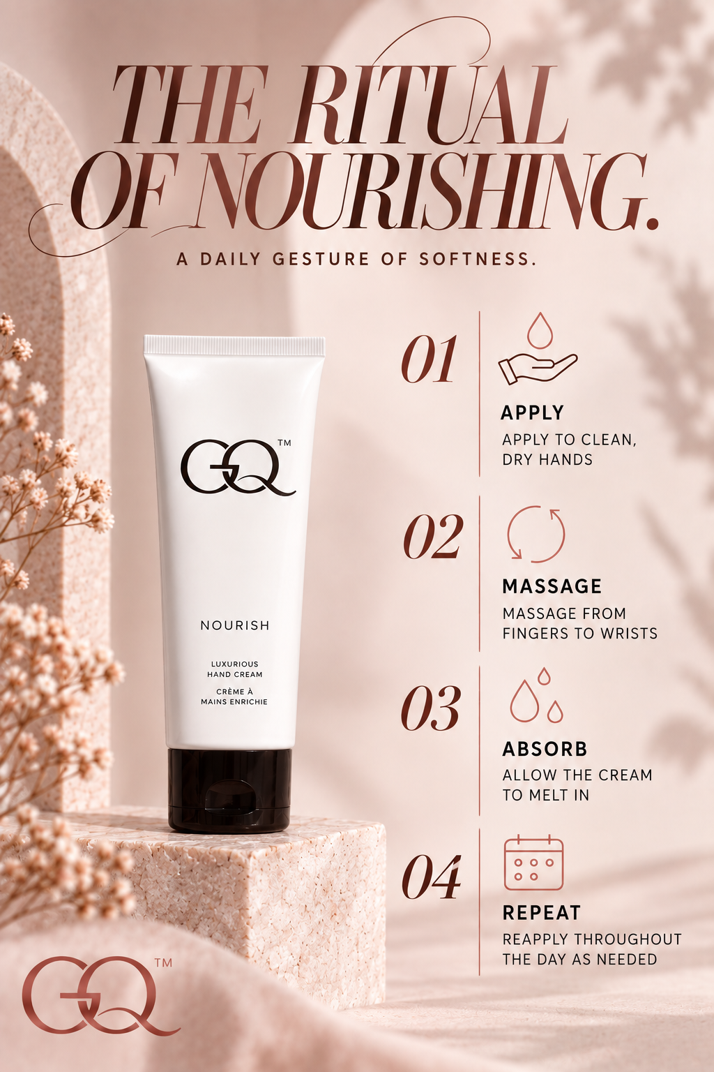 GLOWNIQUE Nourish Hand Cream | Artisanal Luxury Hydration