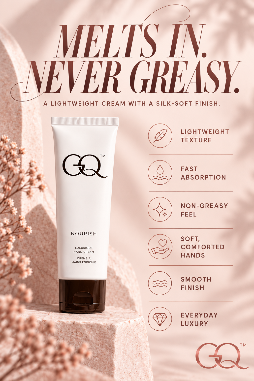 GLOWNIQUE Nourish Hand Cream | Artisanal Luxury Hydration