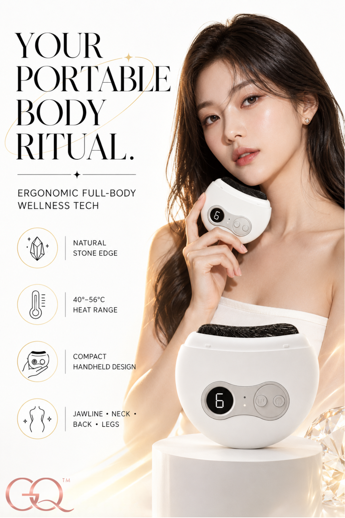 Armonia Sculpting Gua Sha Brush | GLOWNIQUE
