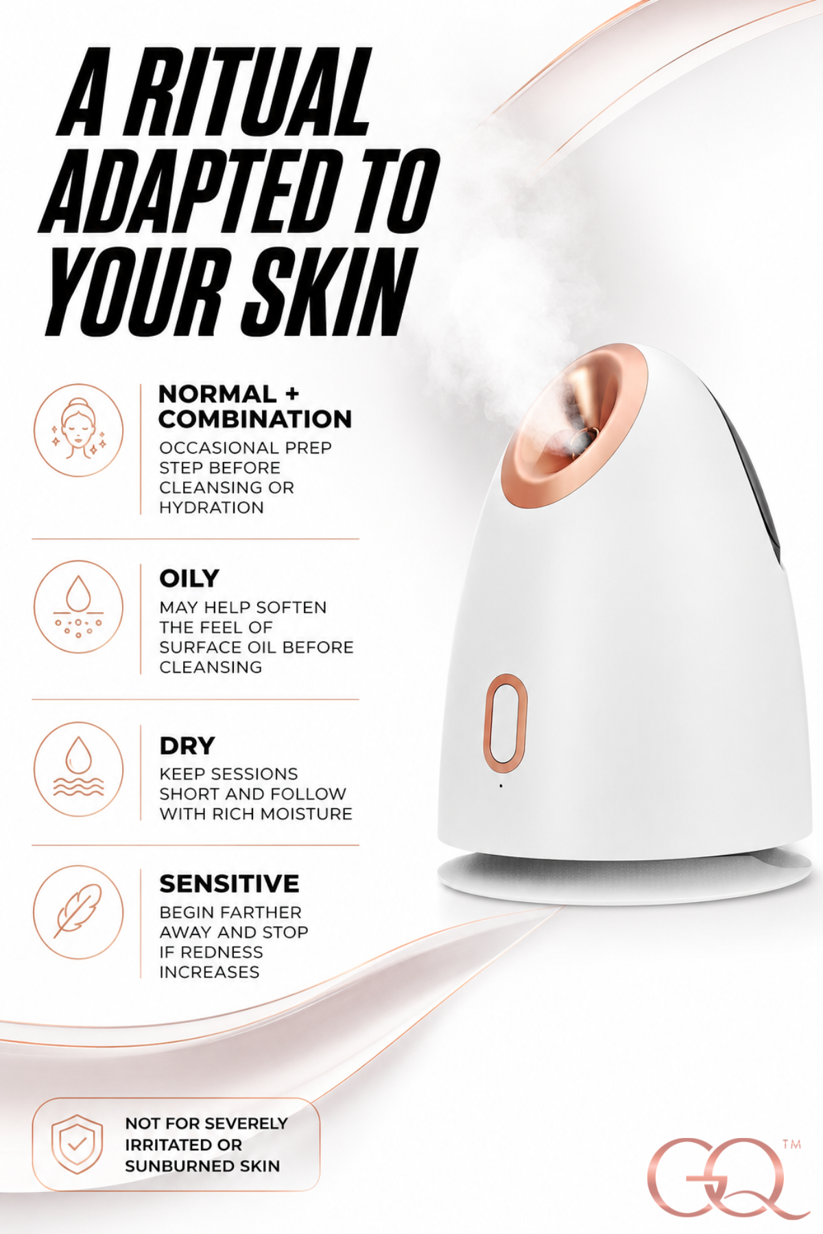 GLOWNIQUE Acqua Divina Nano Facial Steamer Couture Luxury