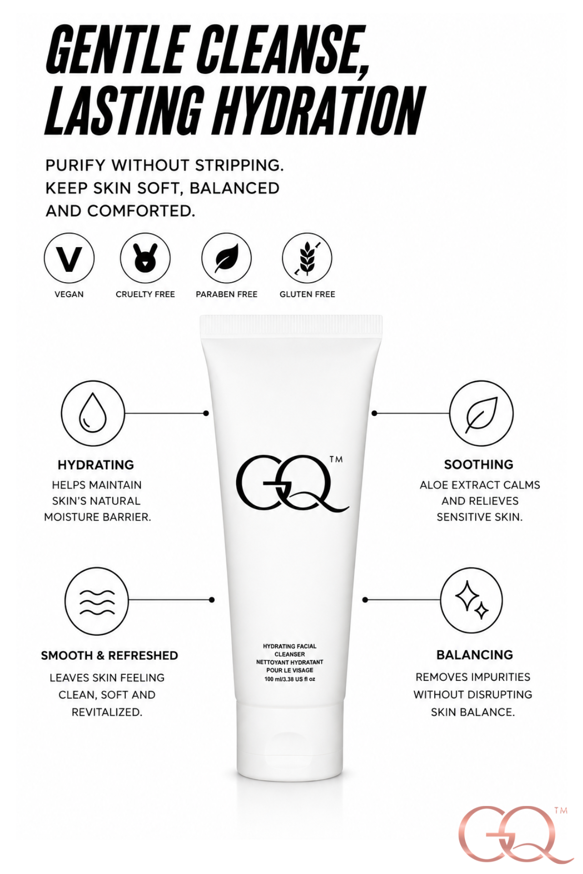 GLOWNIQUE Hydrating Facial Cleanser - Artisanal Luxury Experience