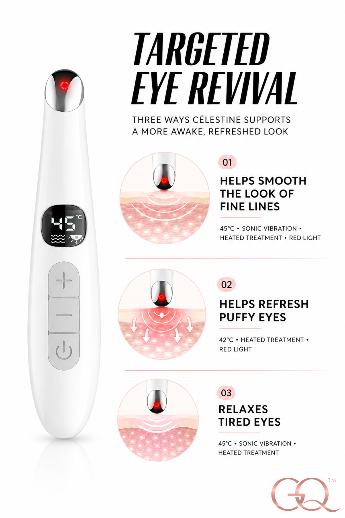 GLOWNIQUE Célestine Sonic Eye Revival Pen Couture Luxury