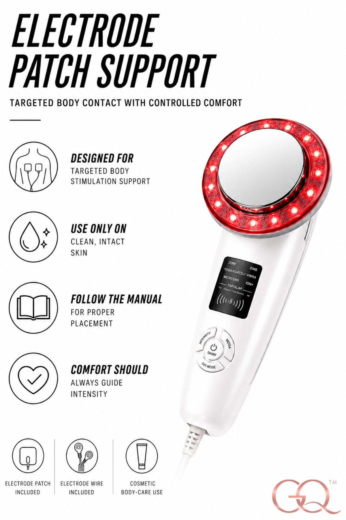 GLOWNIQUE Valentina 6-in-1 EMS Body Sculpting Device Couture