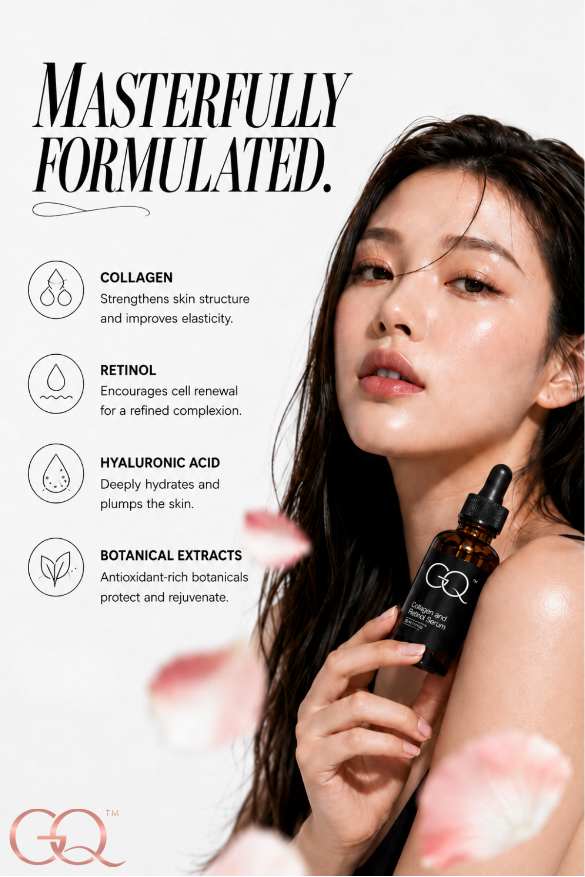 GLOWNIQUE Collagen and Retinol Serum | Luxe Artisanal Blend