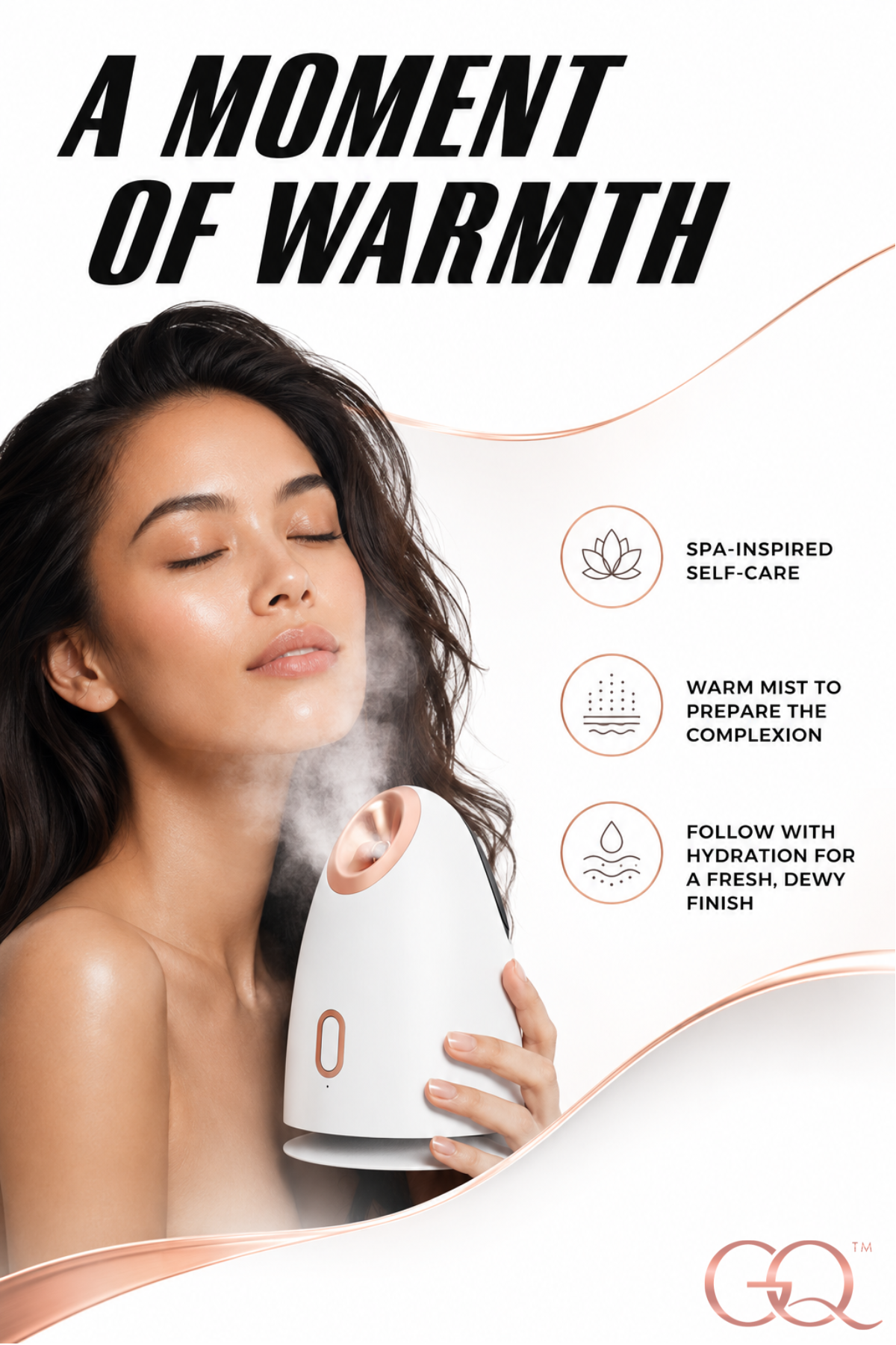 GLOWNIQUE Acqua Divina Nano Facial Steamer Couture Luxury