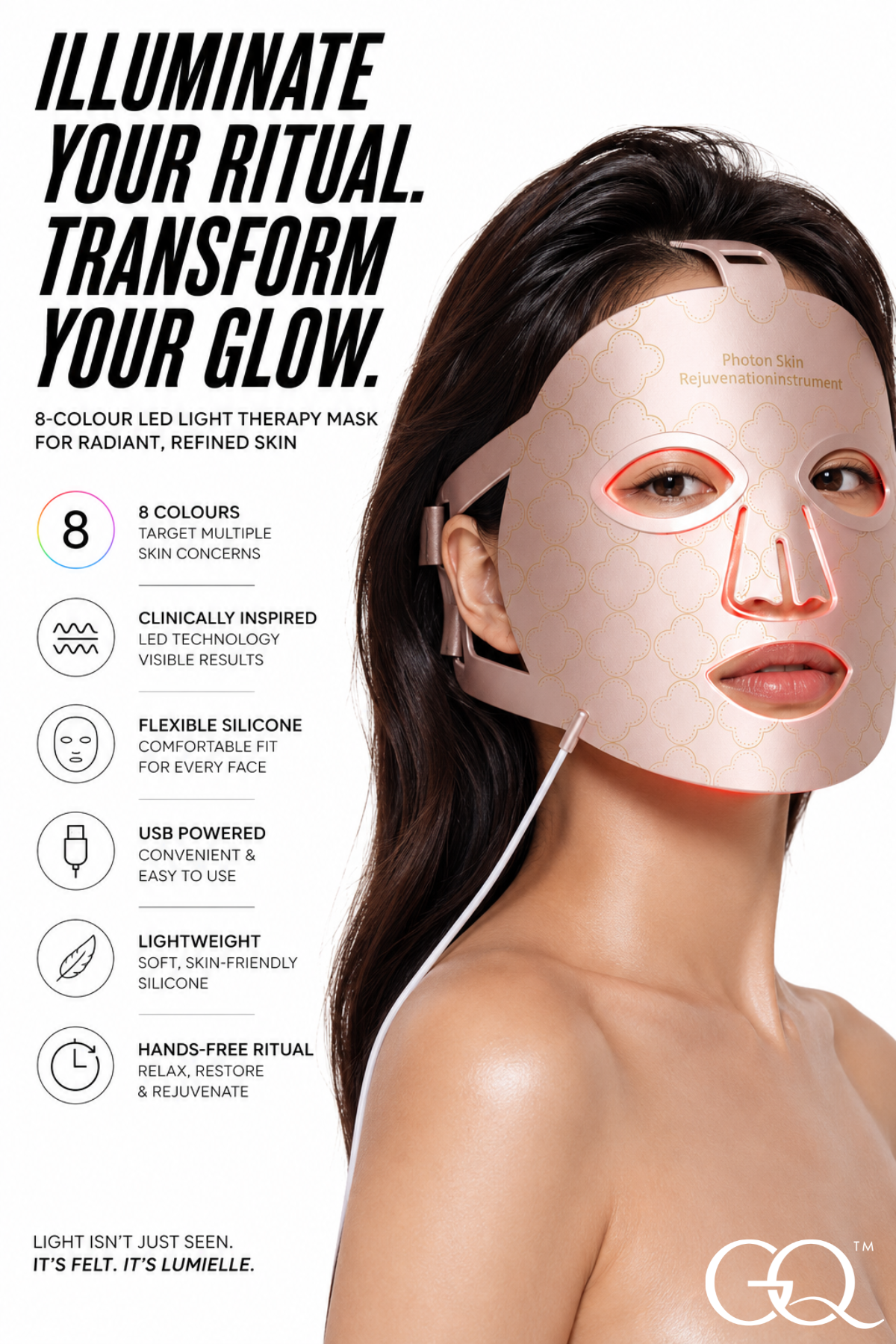 GLOWNIQUE Lumielle LED Face Mask - Artisanal Light Therapy