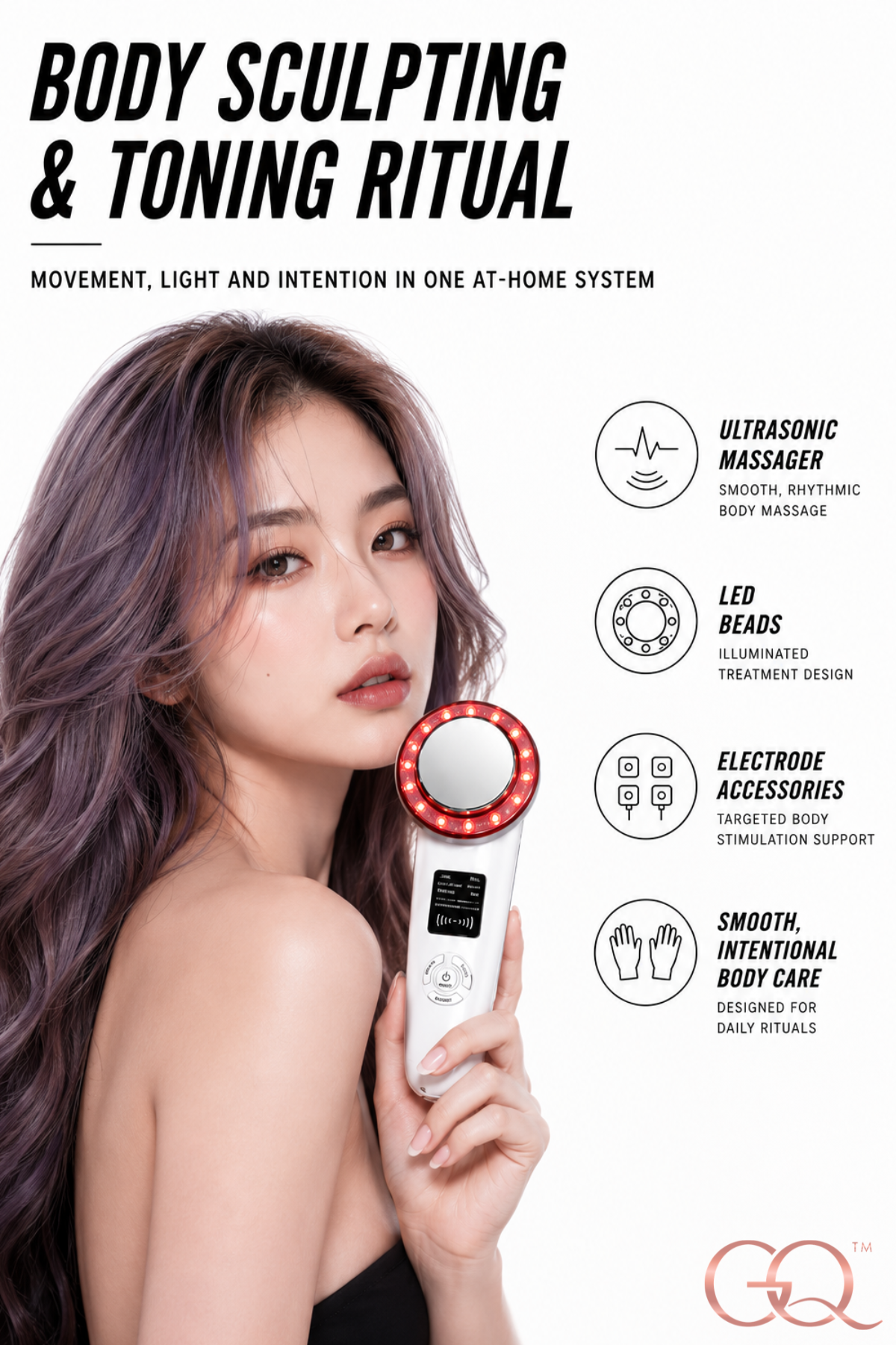 GLOWNIQUE Valentina 6-in-1 EMS Body Sculpting Device Couture
