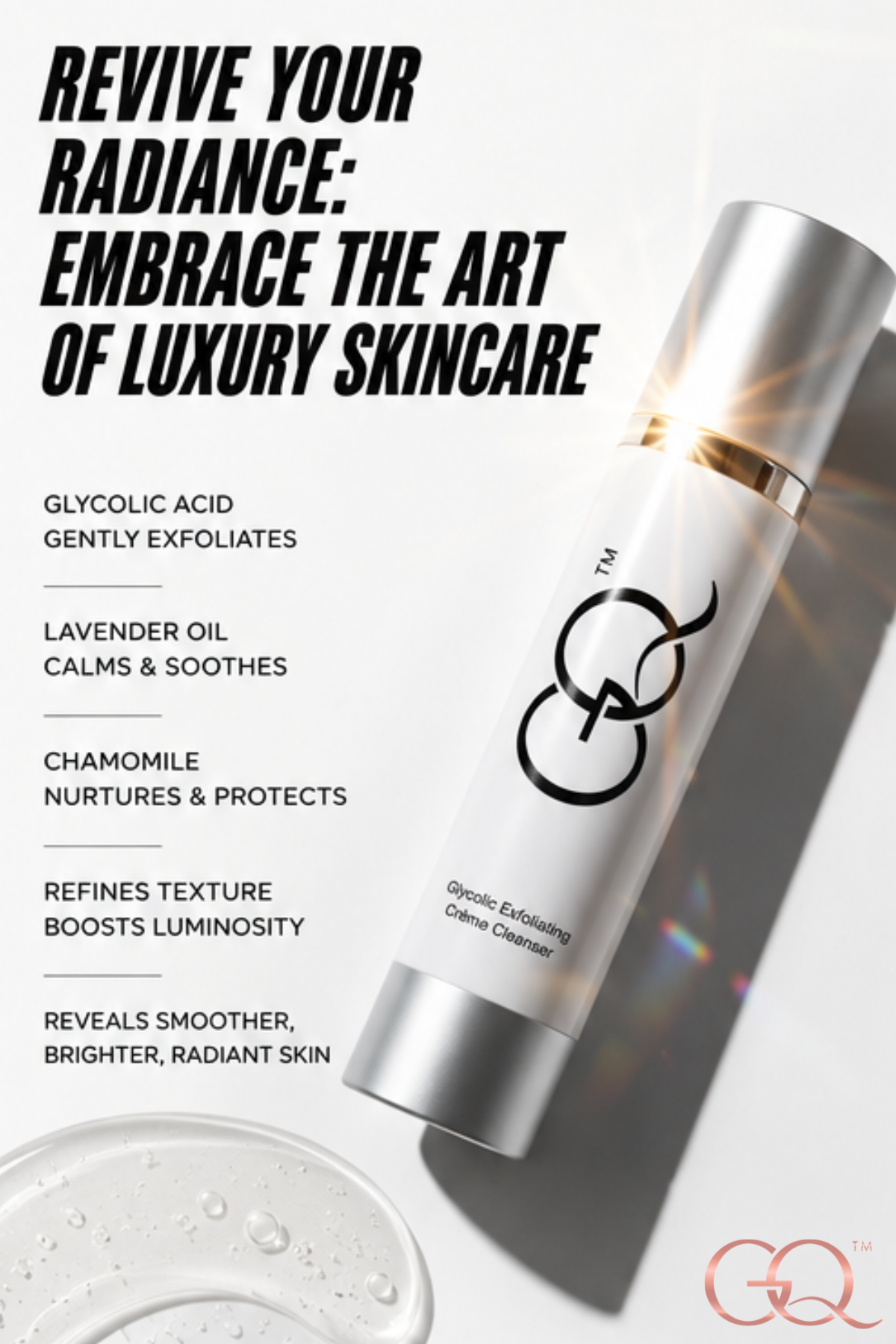 GLOWNIQUE Glycolic Exfoliating Cleanser Couture Radiance Elixir