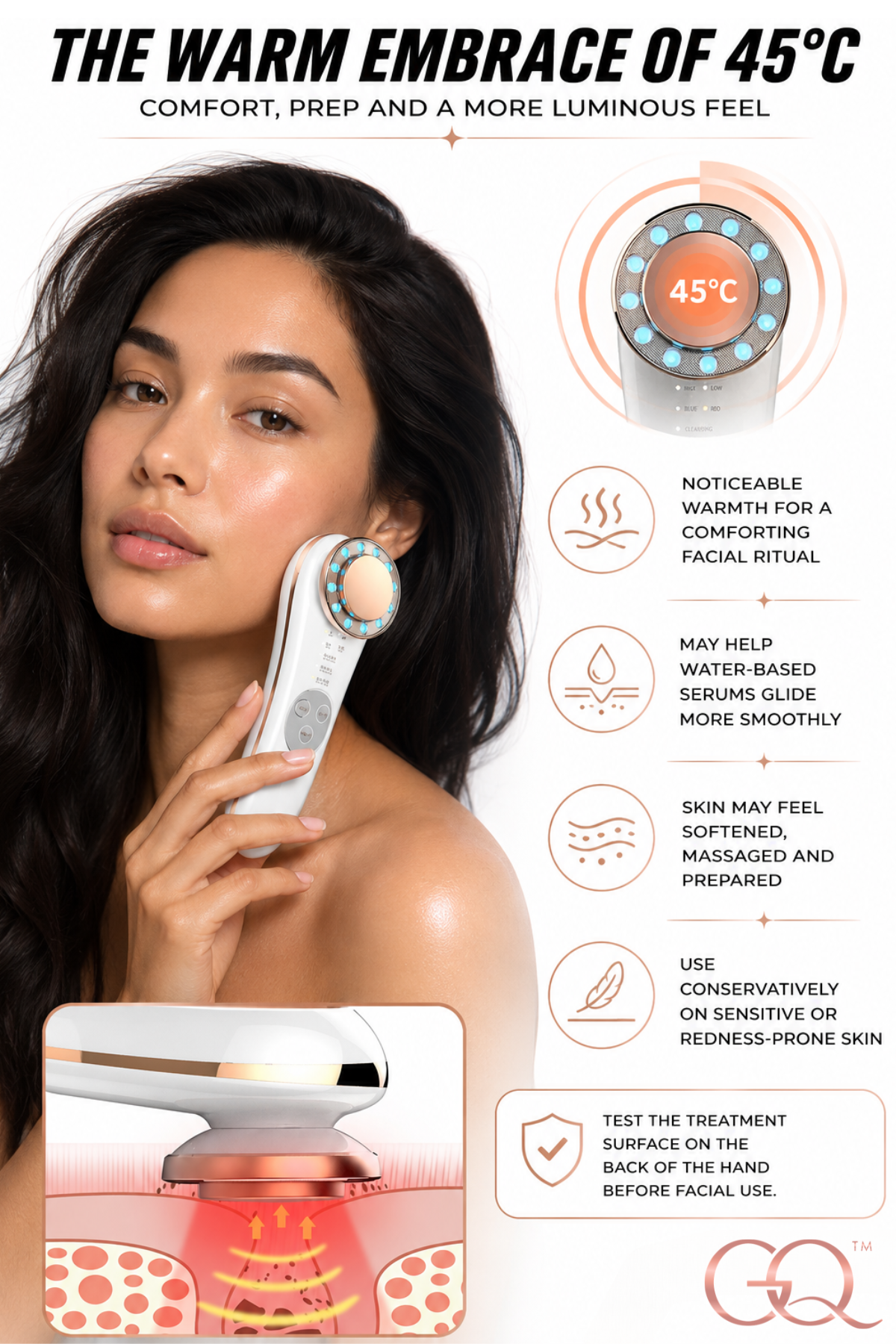 GLOWNIQUE Bianca 7-in-1 Facial Therapy Device Couture