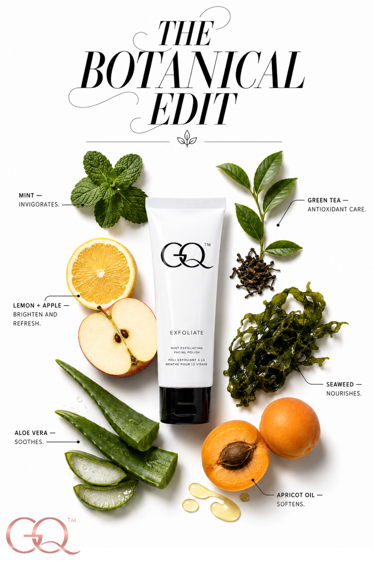 GLOWNIQUE Mint Exfoliating Facial Polish Artisanal Luxury