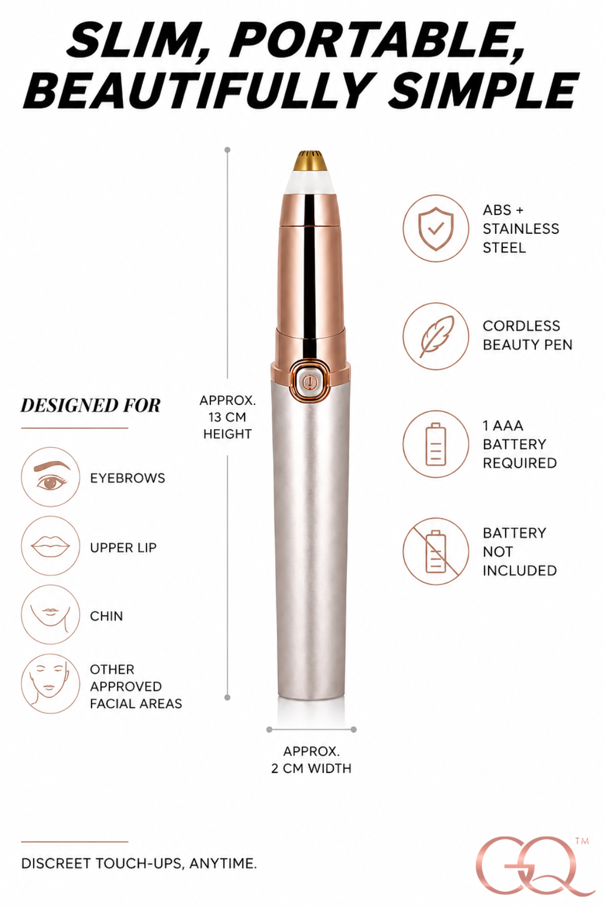 GLOWNIQUE Anaëlle Precision Facial Hair Remover Couture