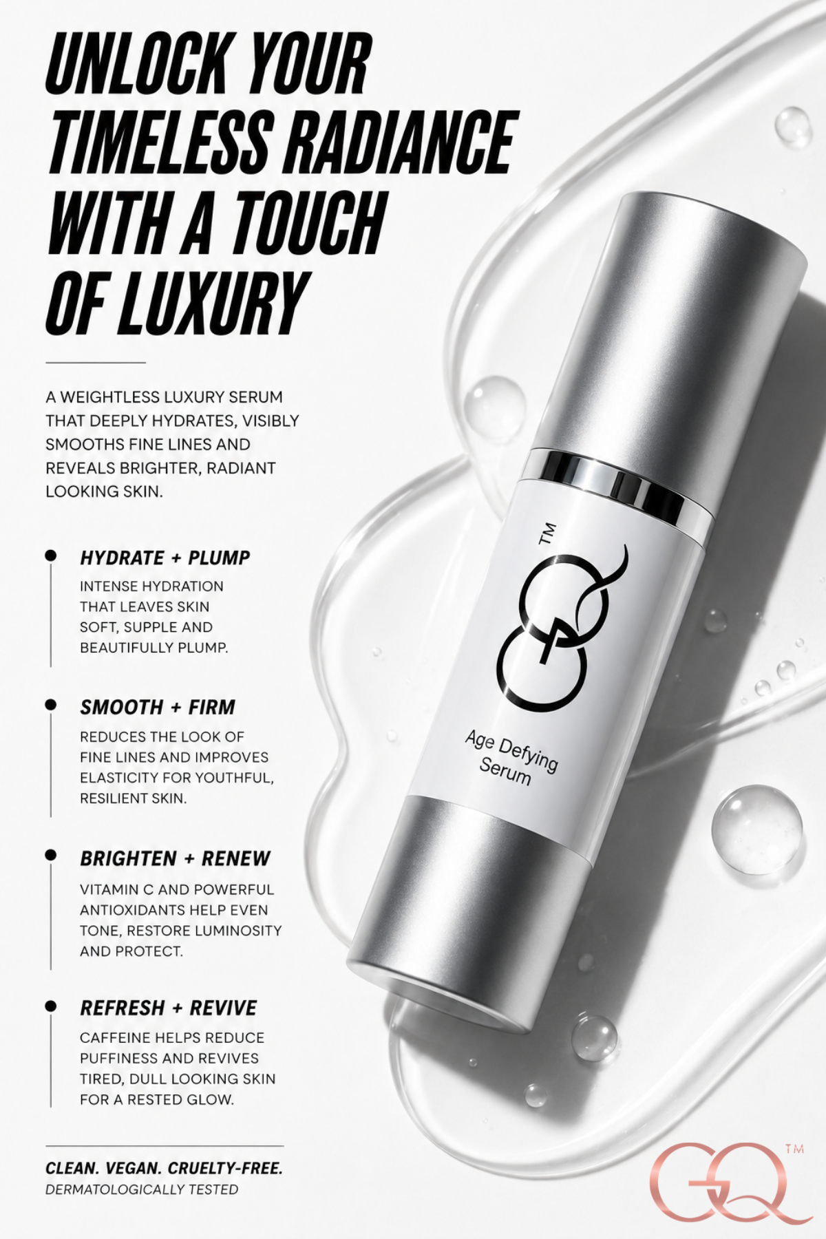 GLOWNIQUE Age Defying Serum - Artisanal Luxury Skincare