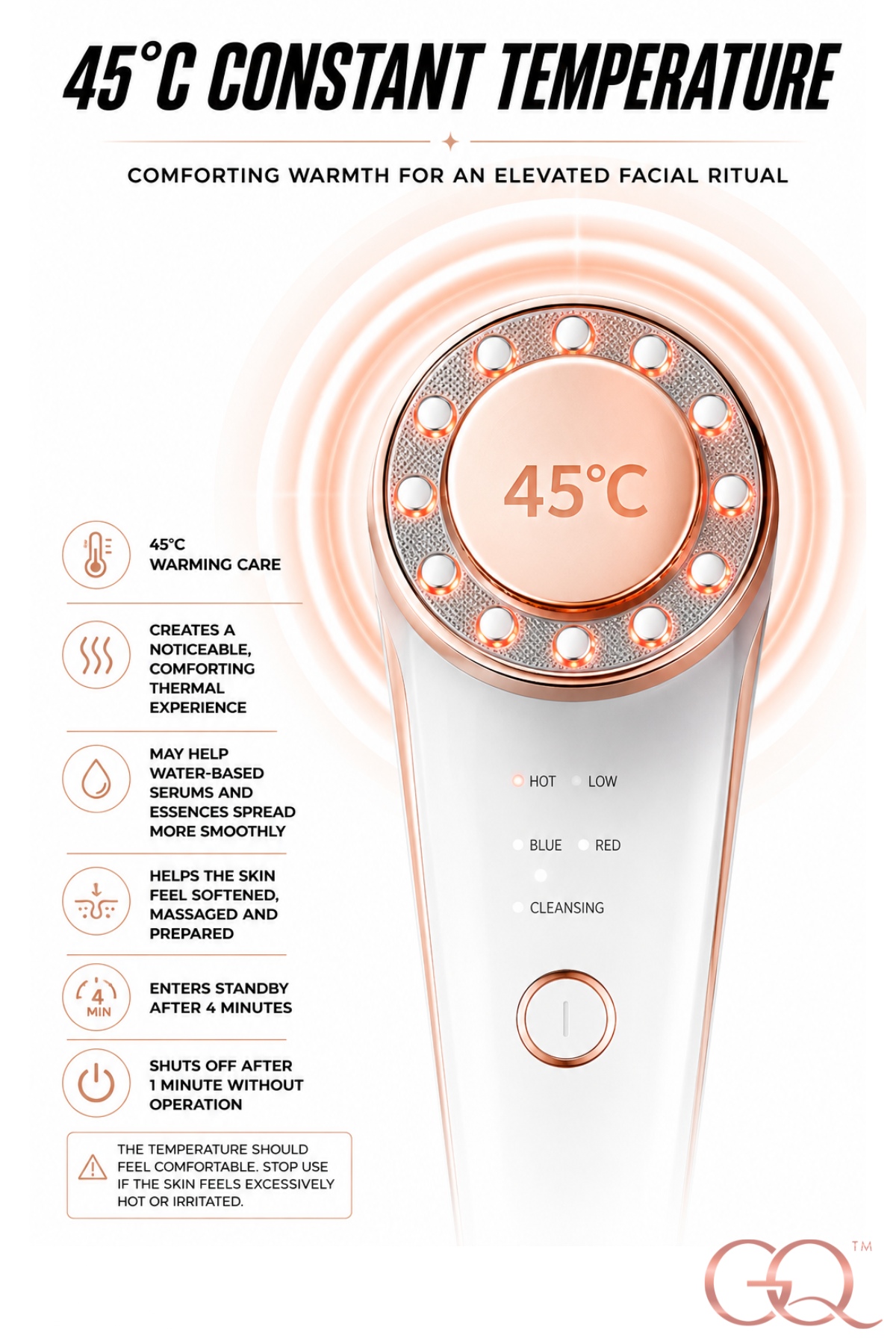 GLOWNIQUE Bianca 7-in-1 Facial Therapy Device Couture
