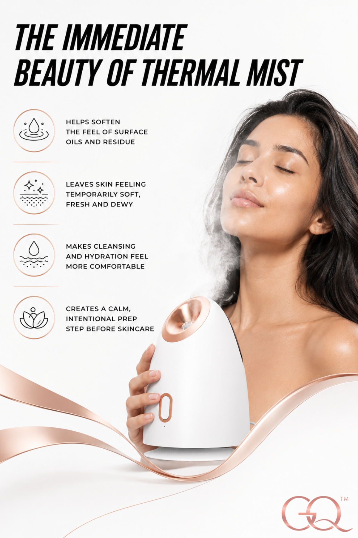 GLOWNIQUE Acqua Divina Nano Facial Steamer Couture Luxury