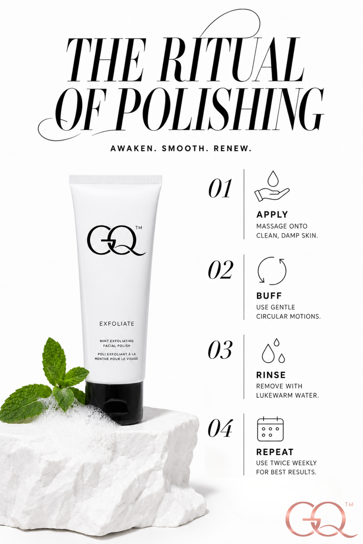 GLOWNIQUE Mint Exfoliating Facial Polish | Artisanal Luxury Skincare