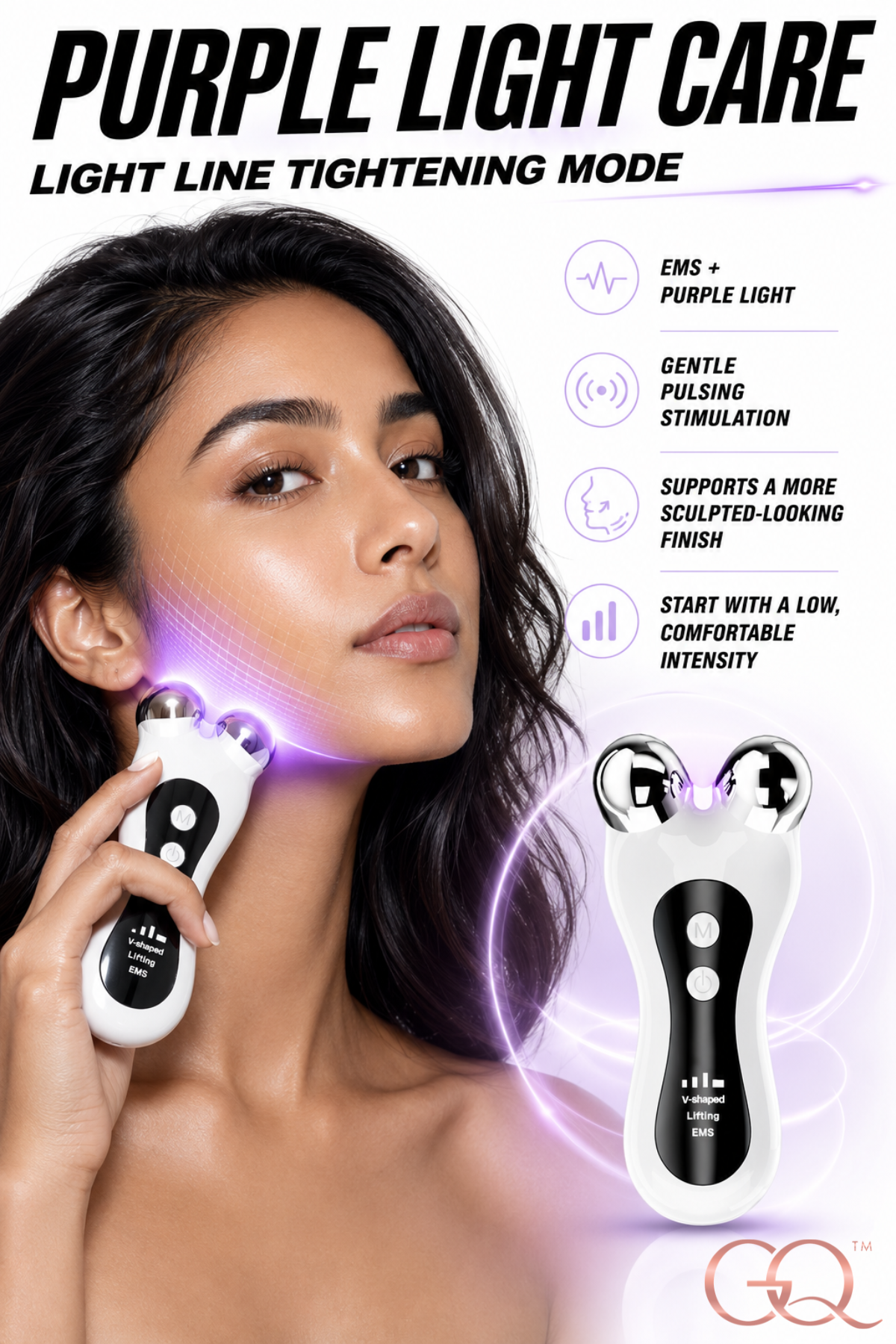 GLOWNIQUE Soleia V-Lift Roller | Couture Facial Contouring