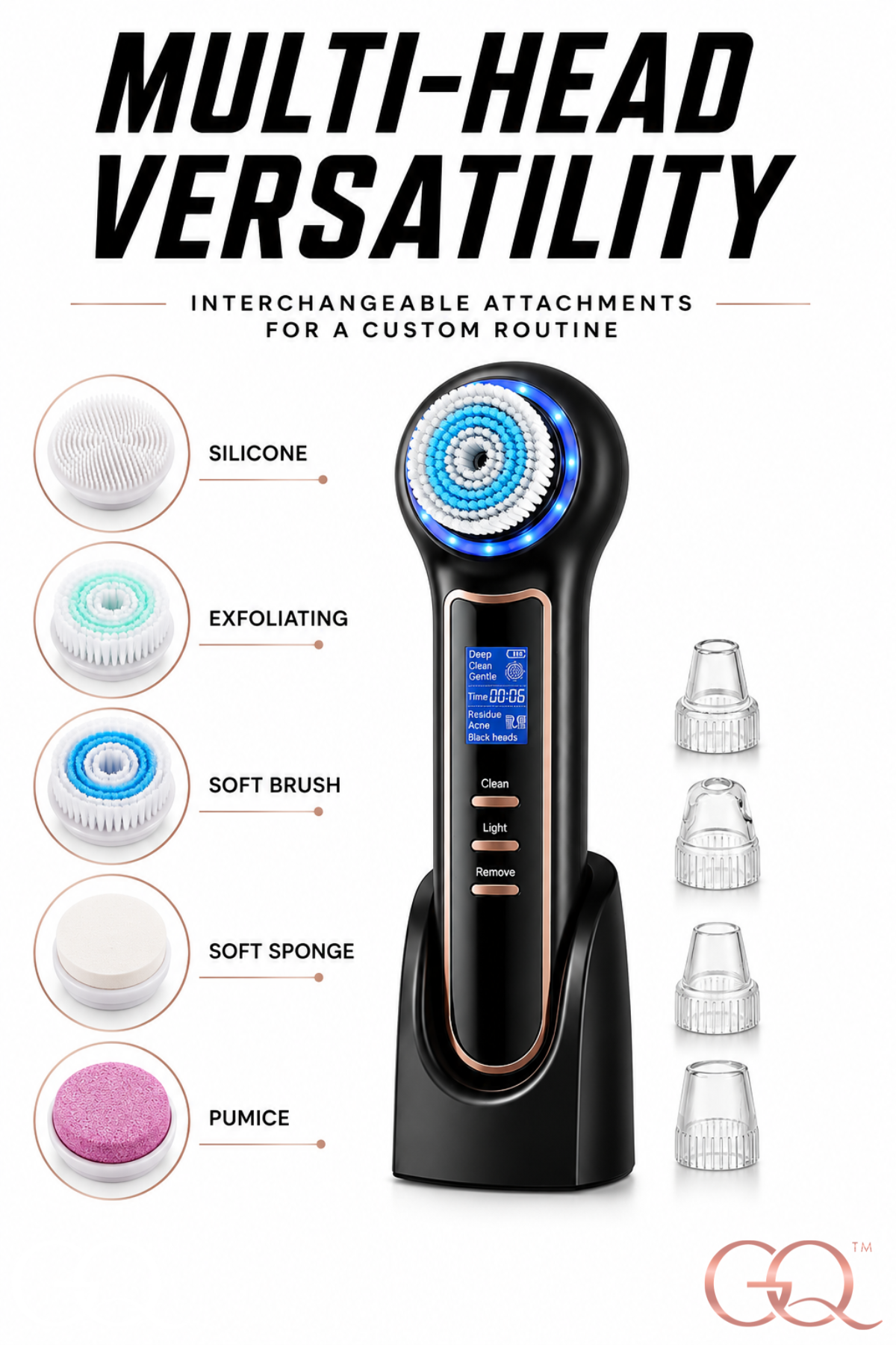 GLOWNIQUE Elara Sonic Cleansing Brush - Artisanal Luxury