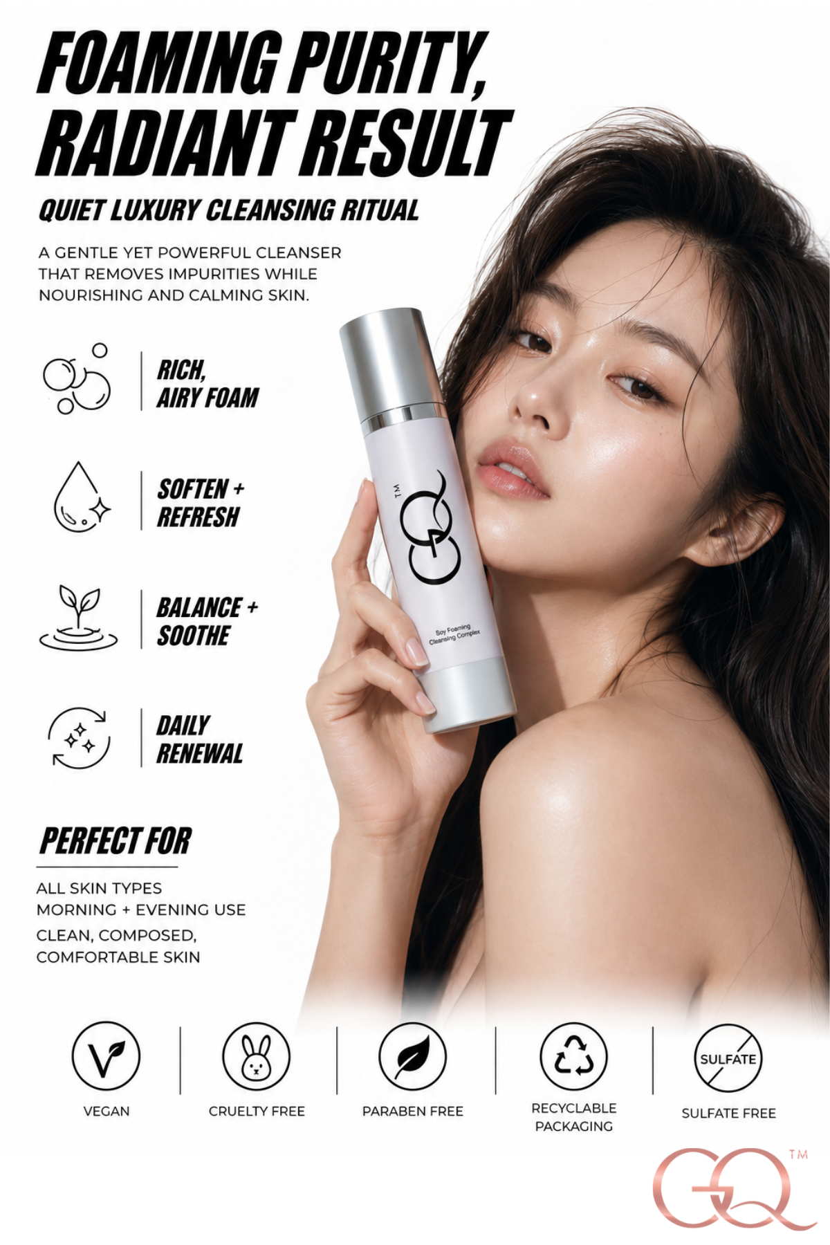 GLOWNIQUE Foaming Soy Cleansing Complex – Artisan Luxury Cleanser